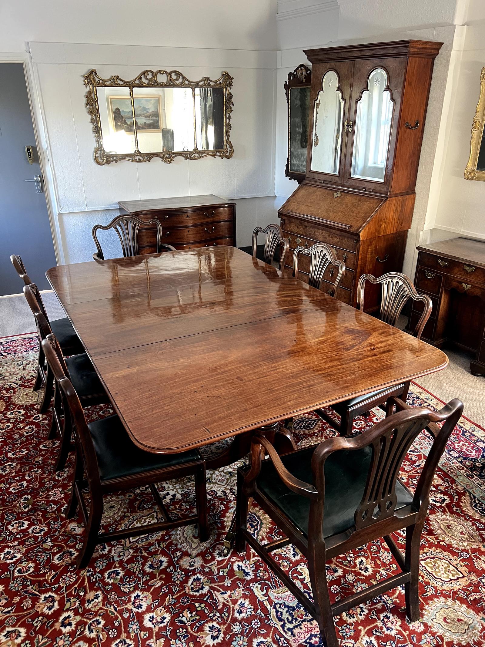 Fine Regency Mahogany Twin Pillar Dining Table (1 of 12) Fine Regency Mahogany Twin Pillar Dining Table (1 of 12)