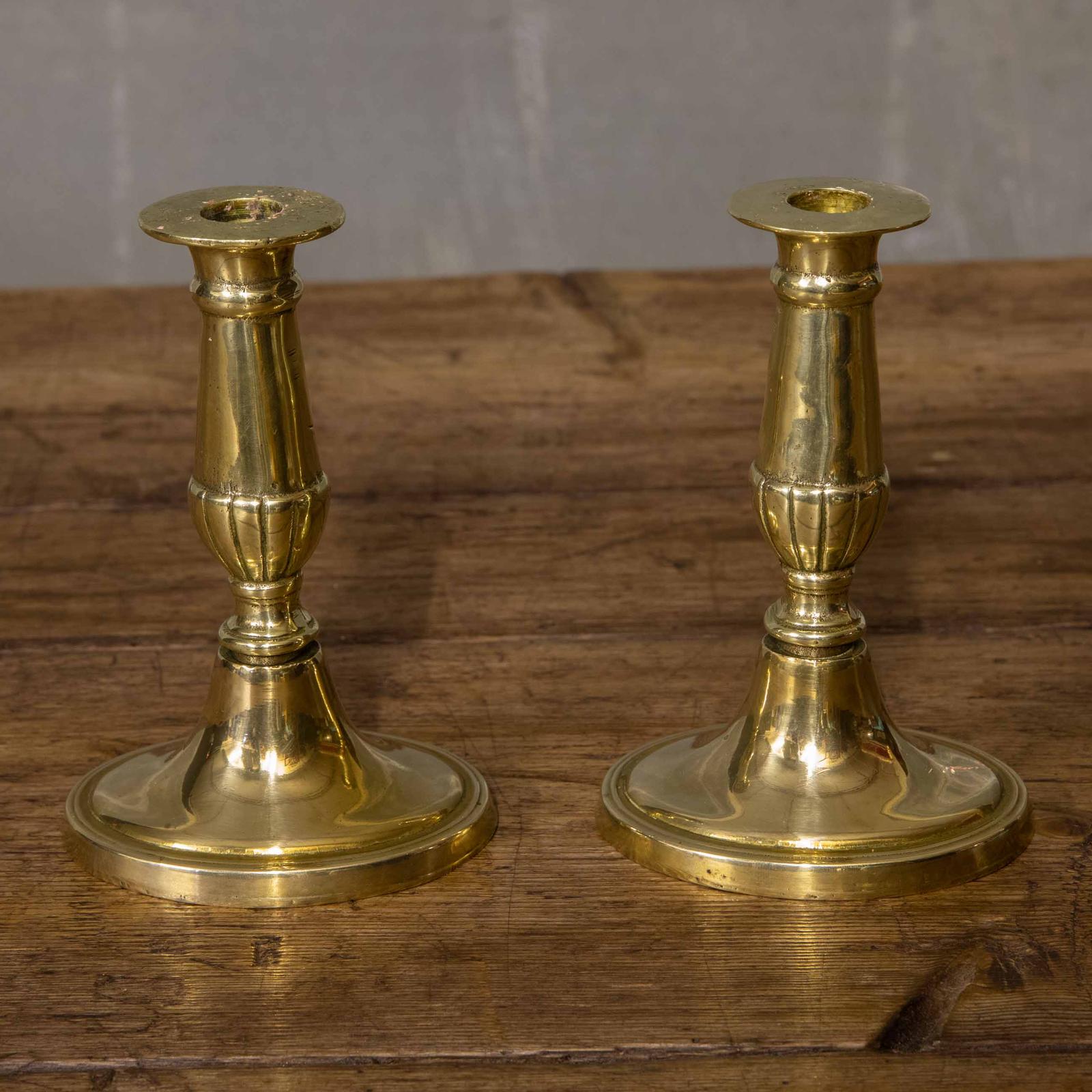 Pair of Brass Candlesticks (1 of 12) Pair of Brass Candlesticks (1 of 12)