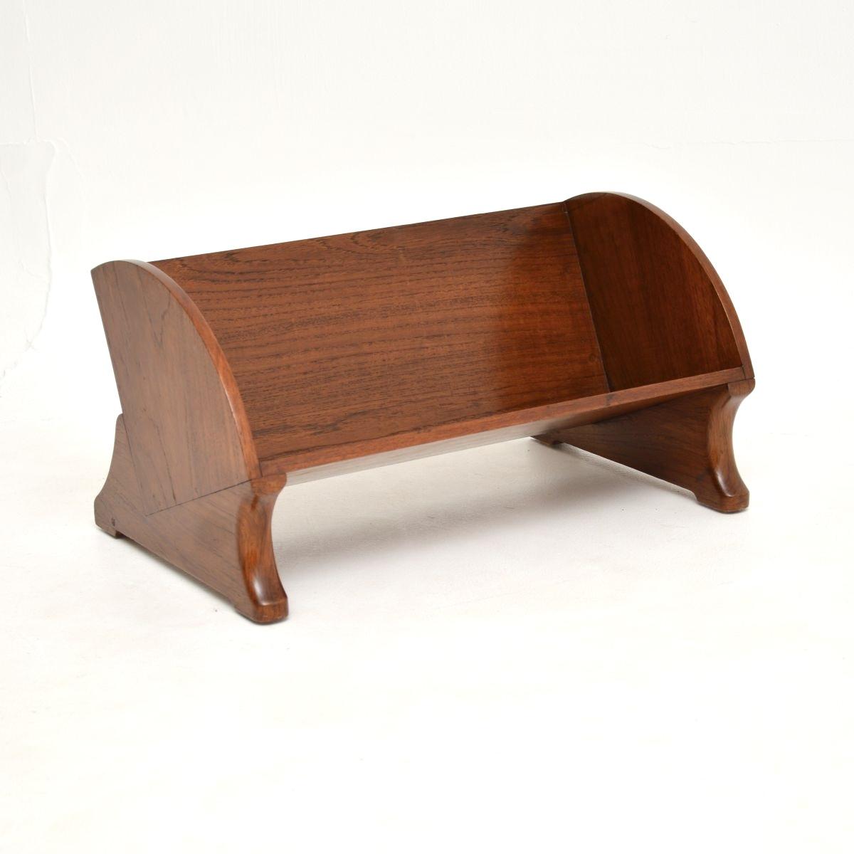 Art Deco Solid Walnut Book Trough (1 of 9) Art Deco Solid Walnut Book Trough (1 of 9)