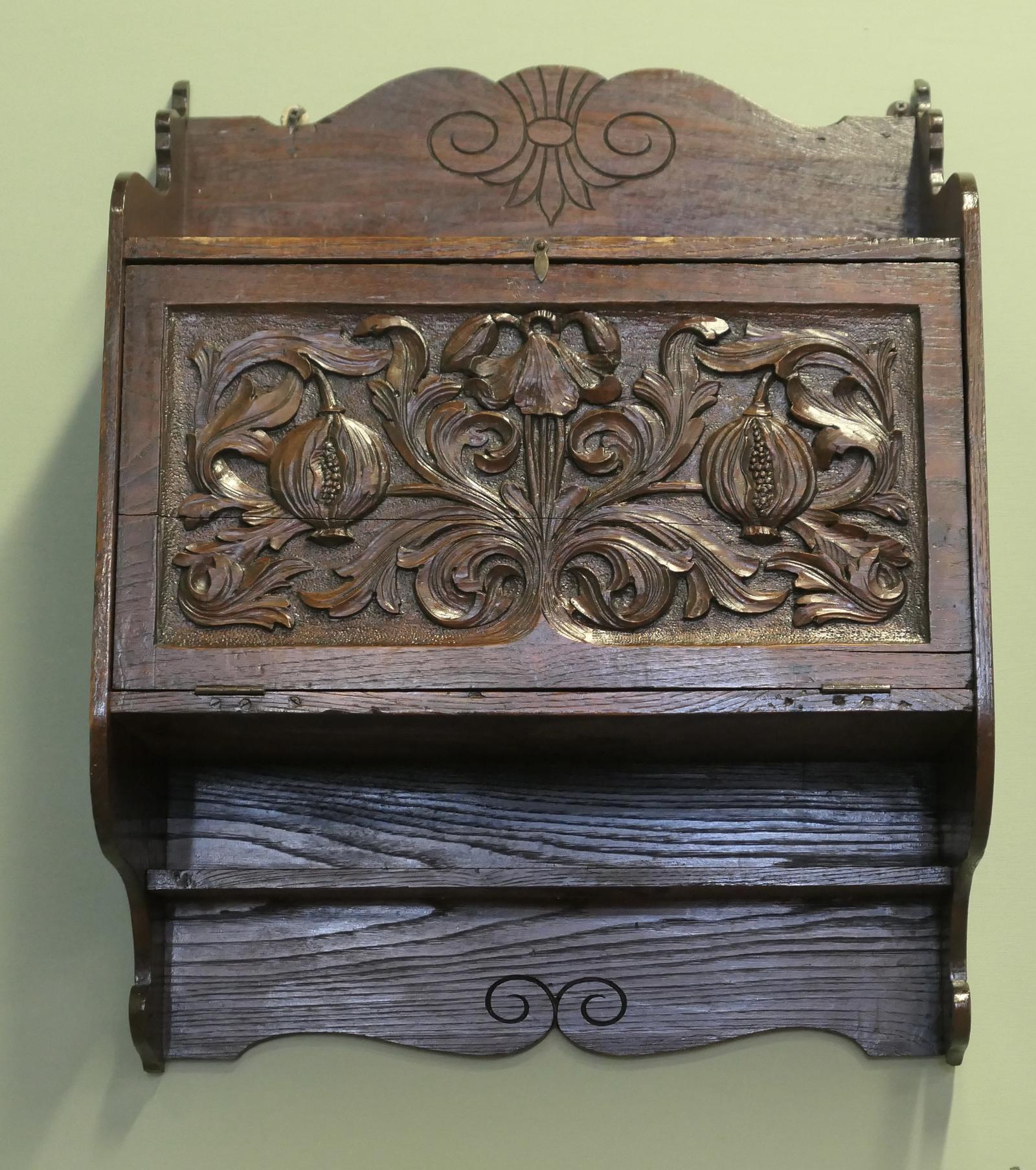 Wall Hanging Carved Oak Cupboard (1 of 6) Wall Hanging Carved Oak Cupboard (1 of 6)
