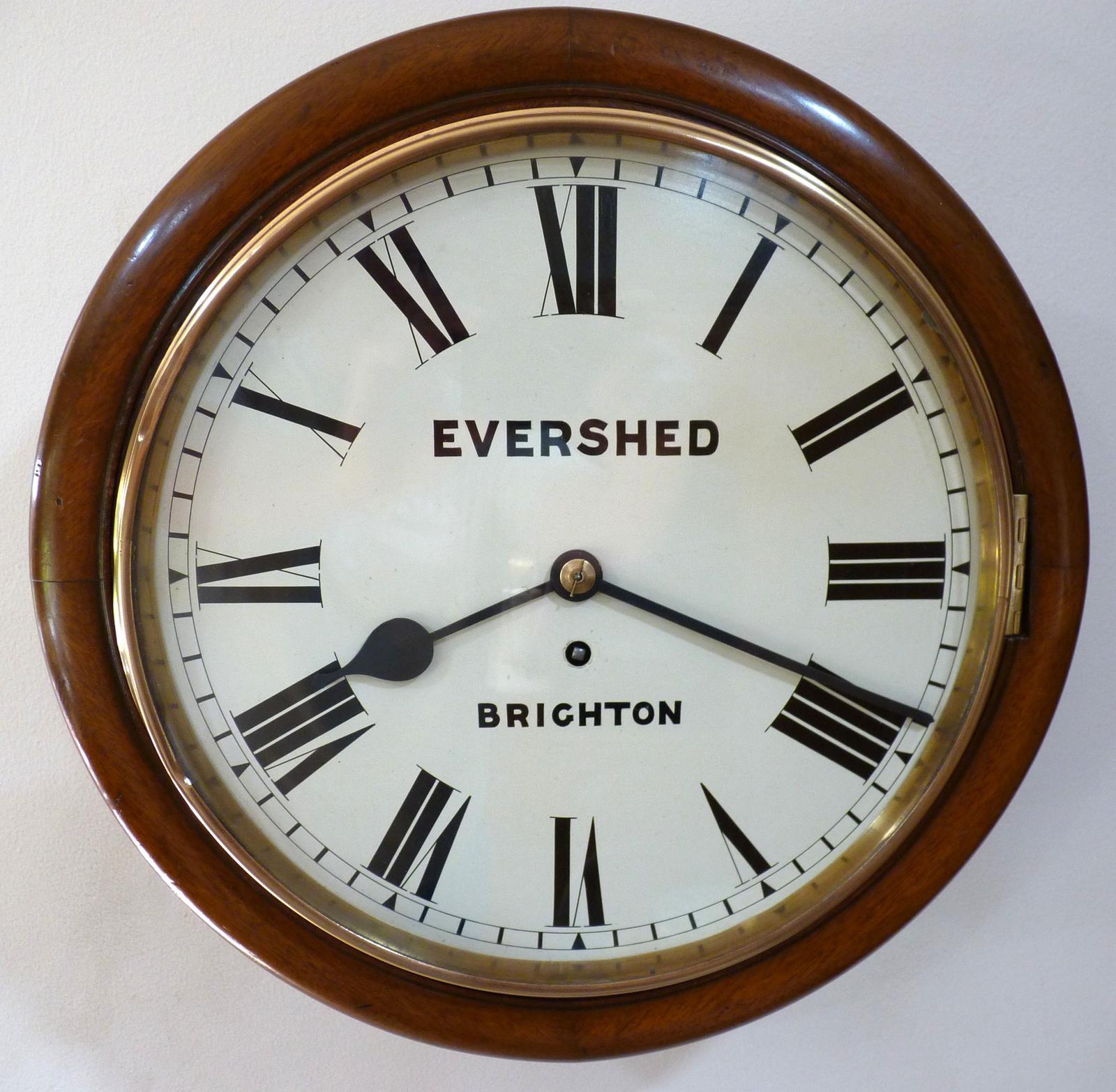 Splendid 12” English Fusee Dial Timepiece by Arthur Evershed of Brighton 1886 (1 of 3) Splendid 12” English Fusee Dial Timepiece by Arthur Evershed of Brighton 1886 (1 of 3)