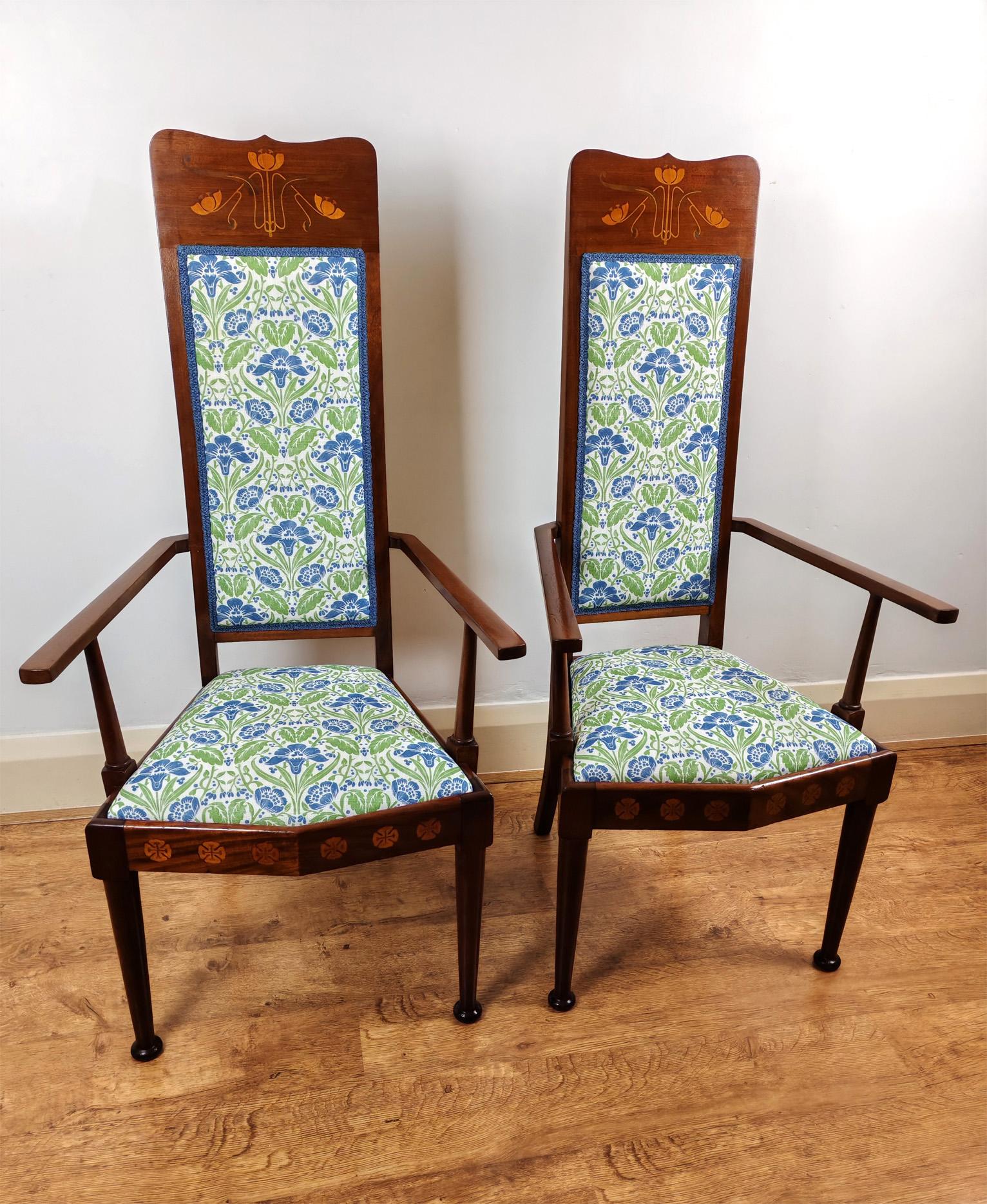 Liberty-style Art Nouveau Elbow Chairs (1 of 8)