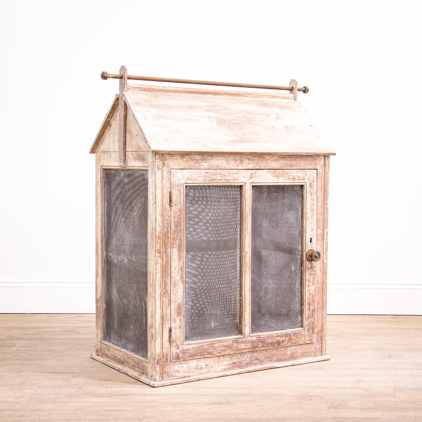 19th Century Pine Country House Mesh Food Cupboard (1 of 9) 19th Century Pine Country House Mesh Food Cupboard (1 of 9)