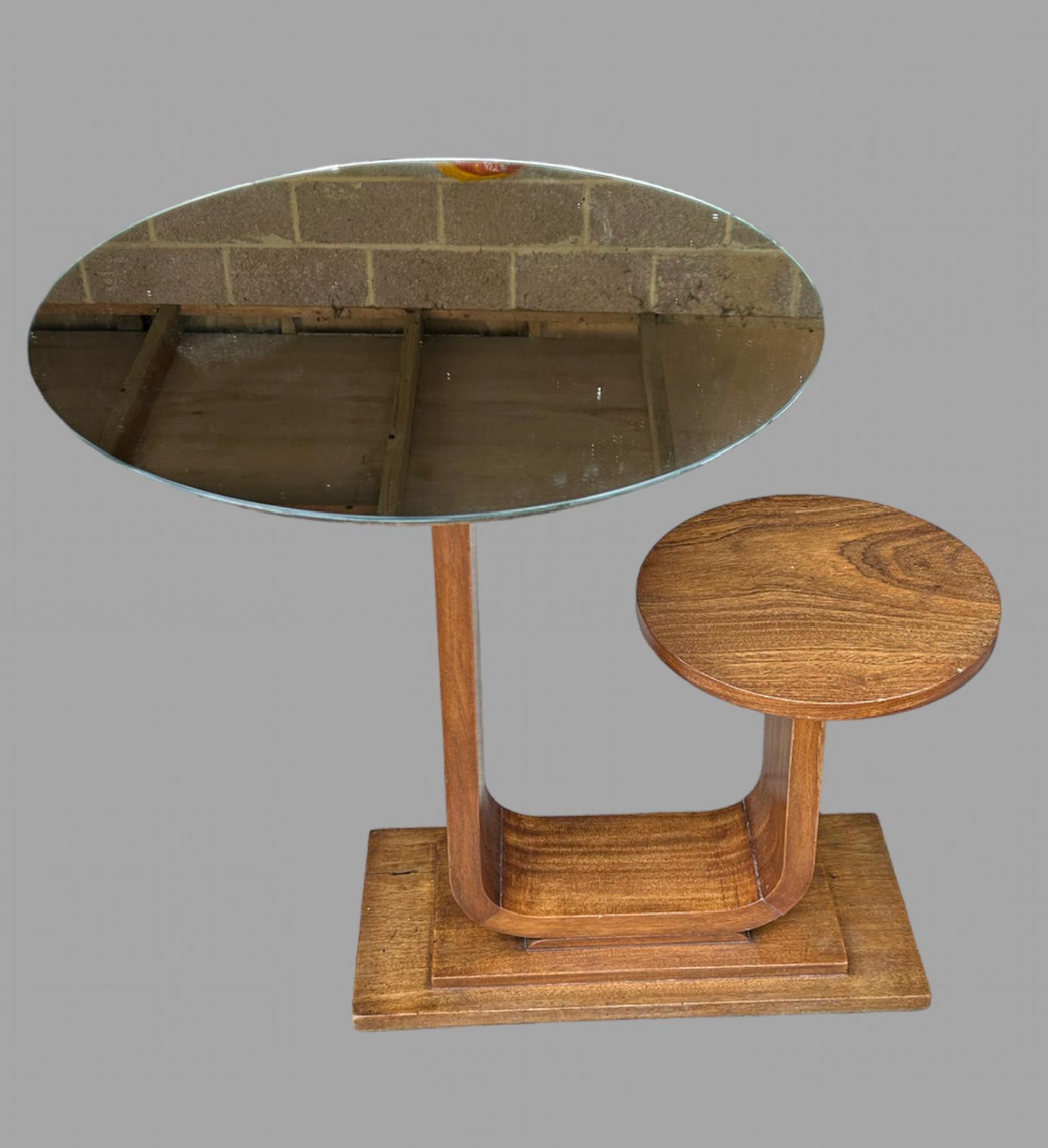 Art Deco Teak Table & Stool (1 of 4)