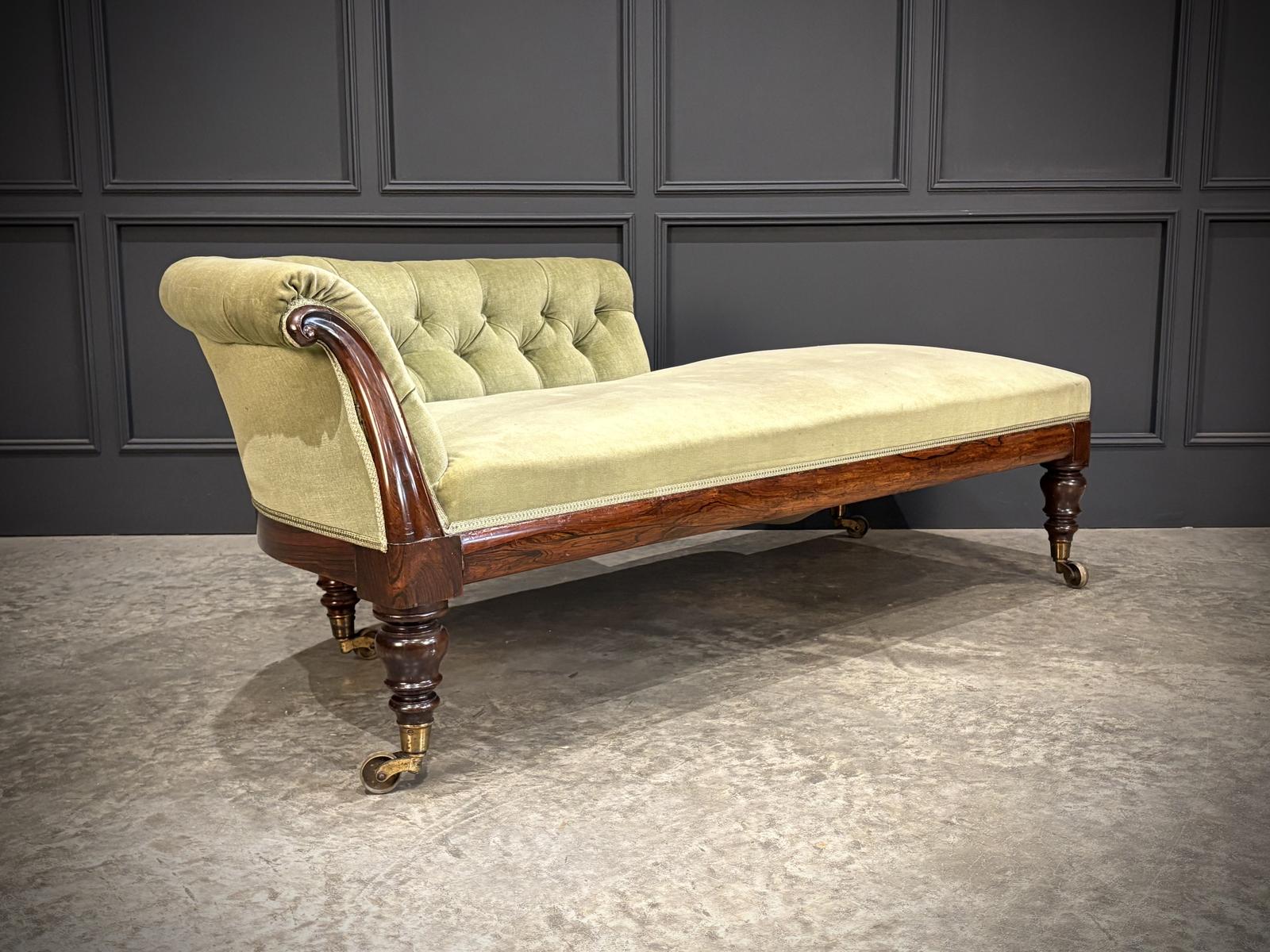 Victorian Rosewood Chaise Longue (1 of 10) Victorian Rosewood Chaise Longue (1 of 10)