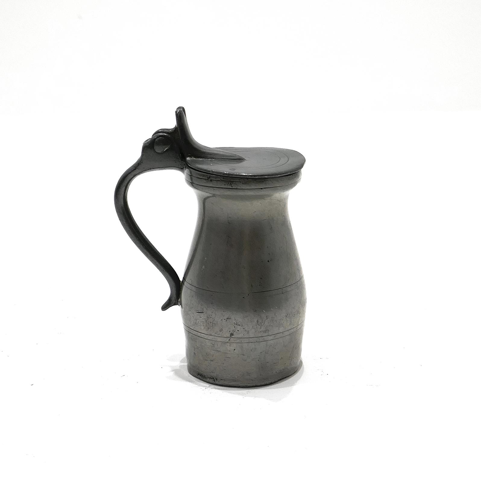 Antique Early Metalware 18th Century Pewter Flat Lidded Pre-imperial Half Gill Spirit Measure (1 of 7) Antique Early Metalware 18th Century Pewter Flat Lidded Pre-imperial Half Gill Spirit Measure (1 of 7)