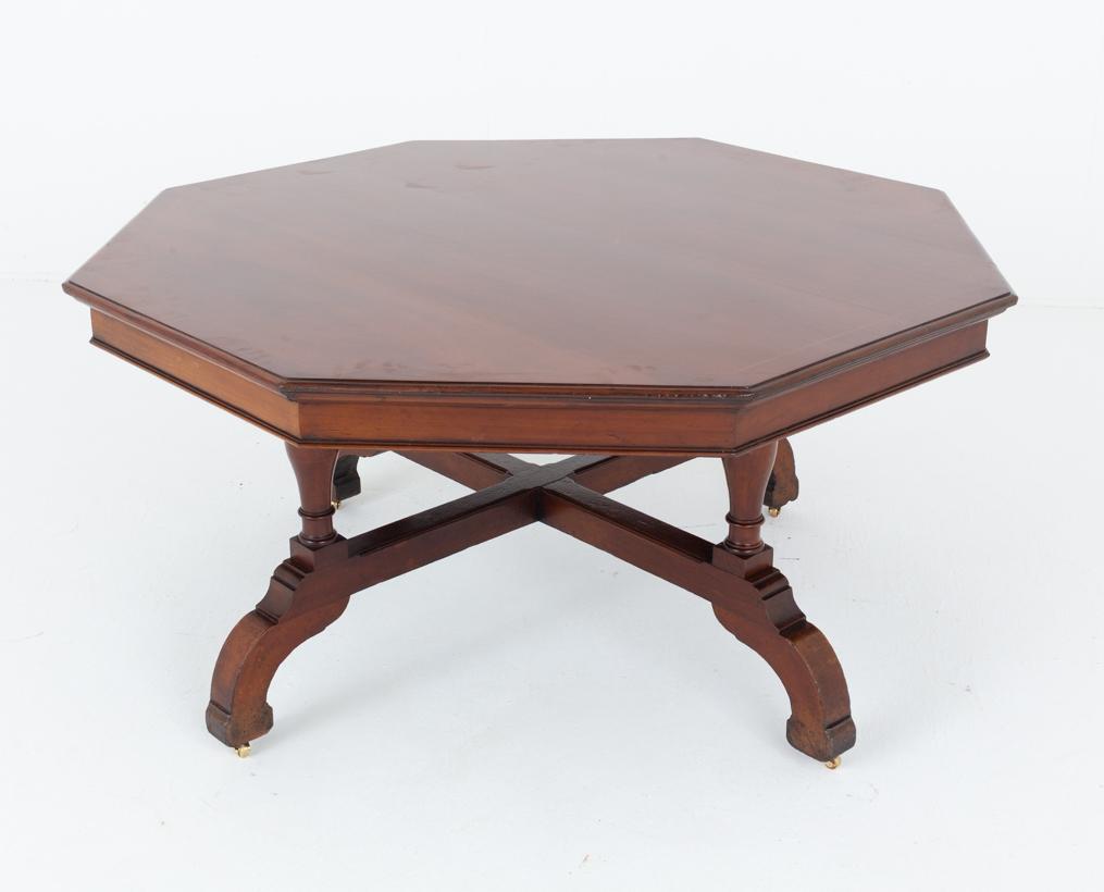 Large Victorian Mahogany Octagonal Centre / Dining Table (1 of 10)