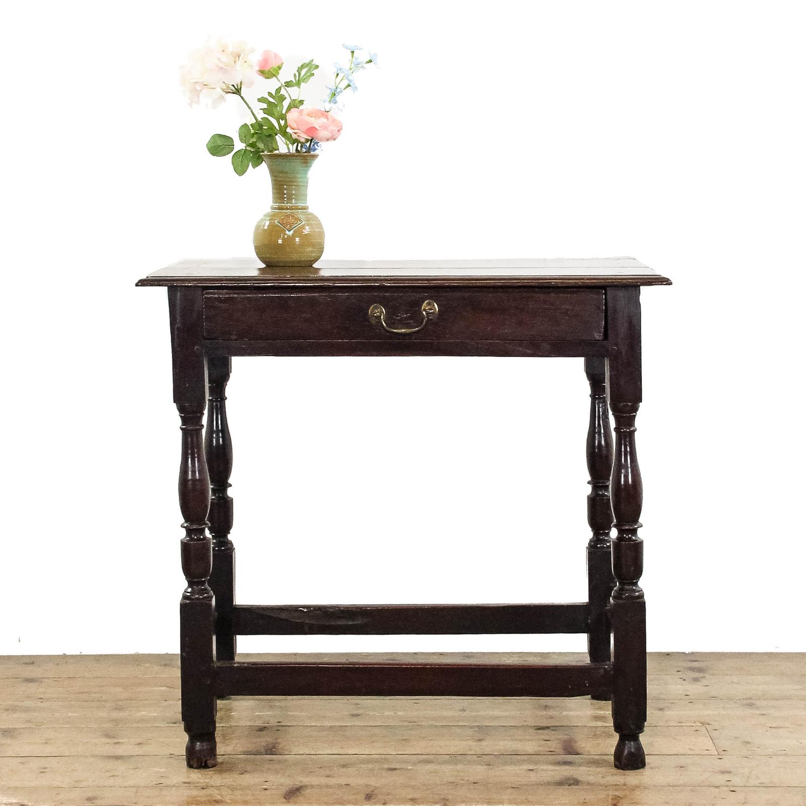 Antique Early 18th Century Oak Lowboy Side Table (1 of 13)