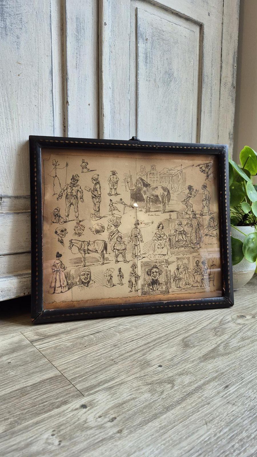 19th Century Dutch Pen & Ink Drawing by Pieter Van Loon (1 of 24)