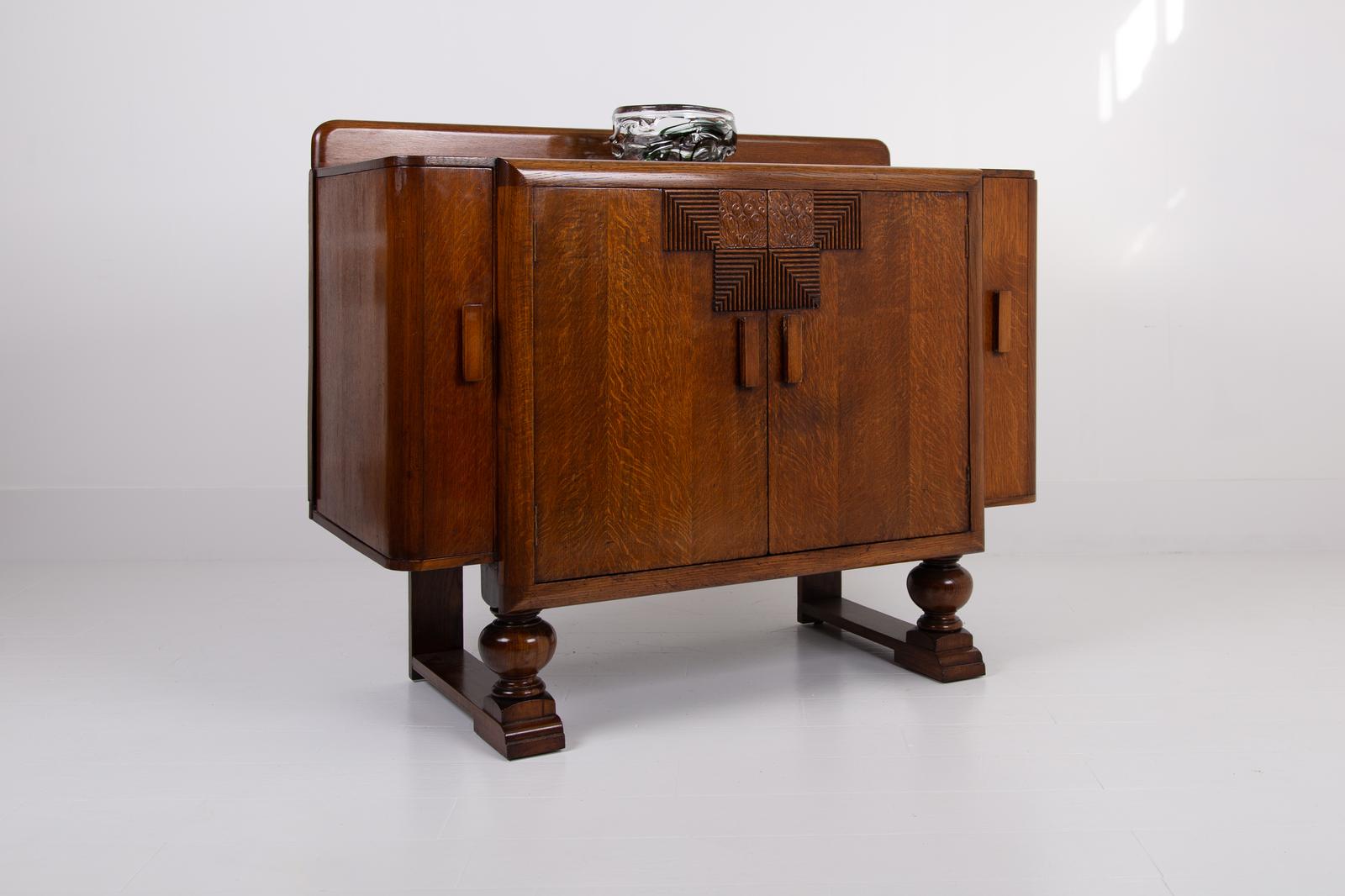 Art Deco Oak Sideboard Cabinet 1930 by Gomme (1 of 16) Art Deco Oak Sideboard Cabinet 1930 by Gomme (1 of 16)