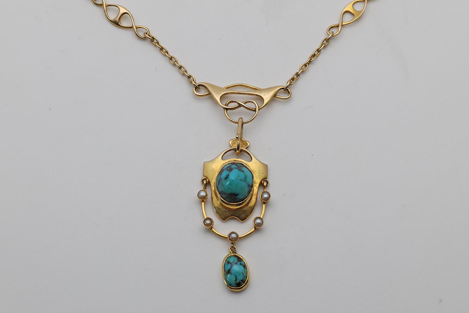 Art Nouveau Murrle Bennett & Co 15ct Gold Necklace (1 of 3) Art Nouveau Murrle Bennett & Co 15ct Gold Necklace (1 of 3)