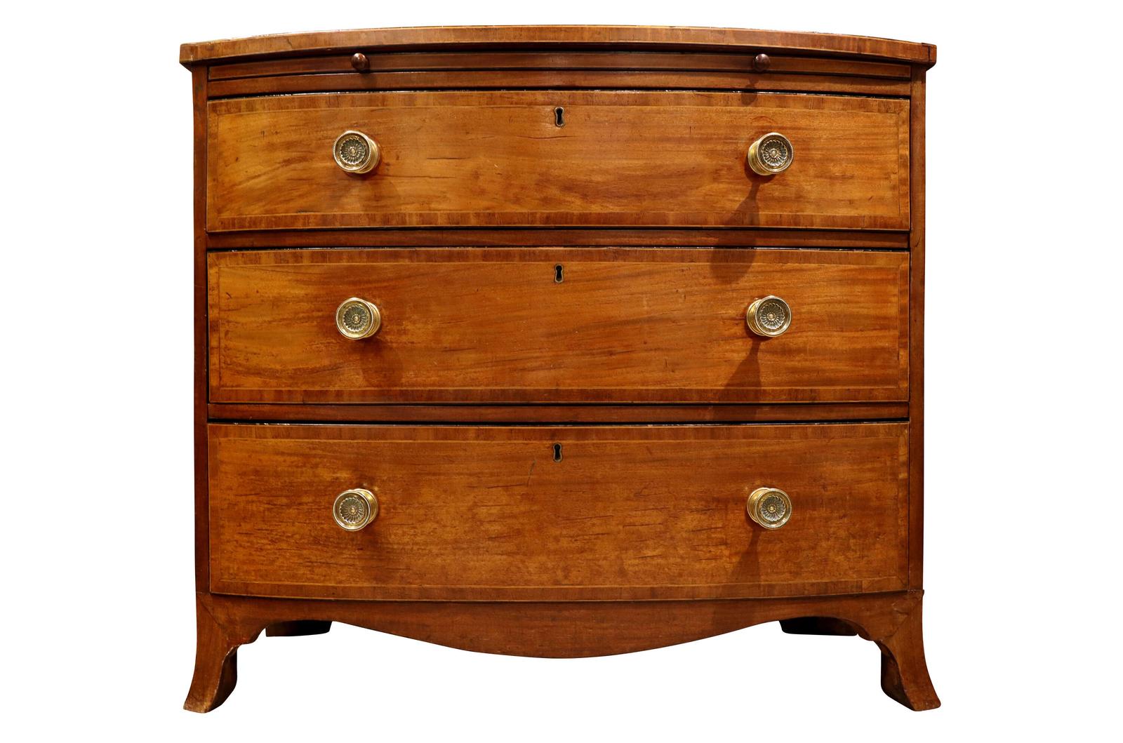 Fine Georgian Bow-fronted Mahogany Chest of Drawers (1 of 6) Fine Georgian Bow-fronted Mahogany Chest of Drawers (1 of 6)