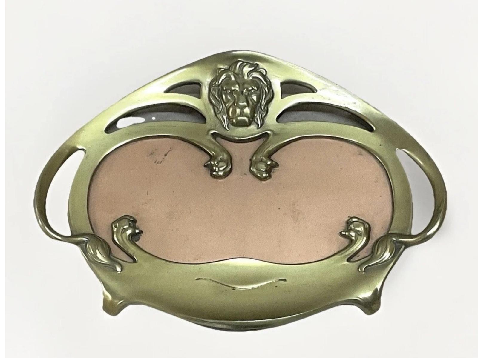 Antique Secessionist Copper & Bronze Desk Top Tidy Tray c.1900 (1 of 5) Antique Secessionist Copper & Bronze Desk Top Tidy Tray c.1900 (1 of 5)