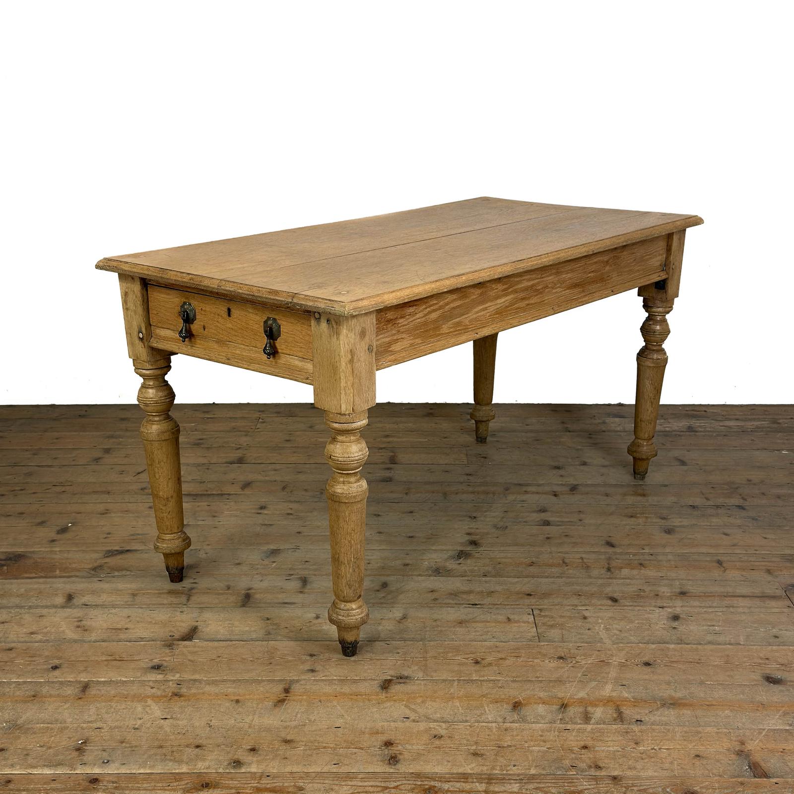 Antique Light Oak Kitchen Table (1 of 10) Antique Light Oak Kitchen Table (1 of 10)