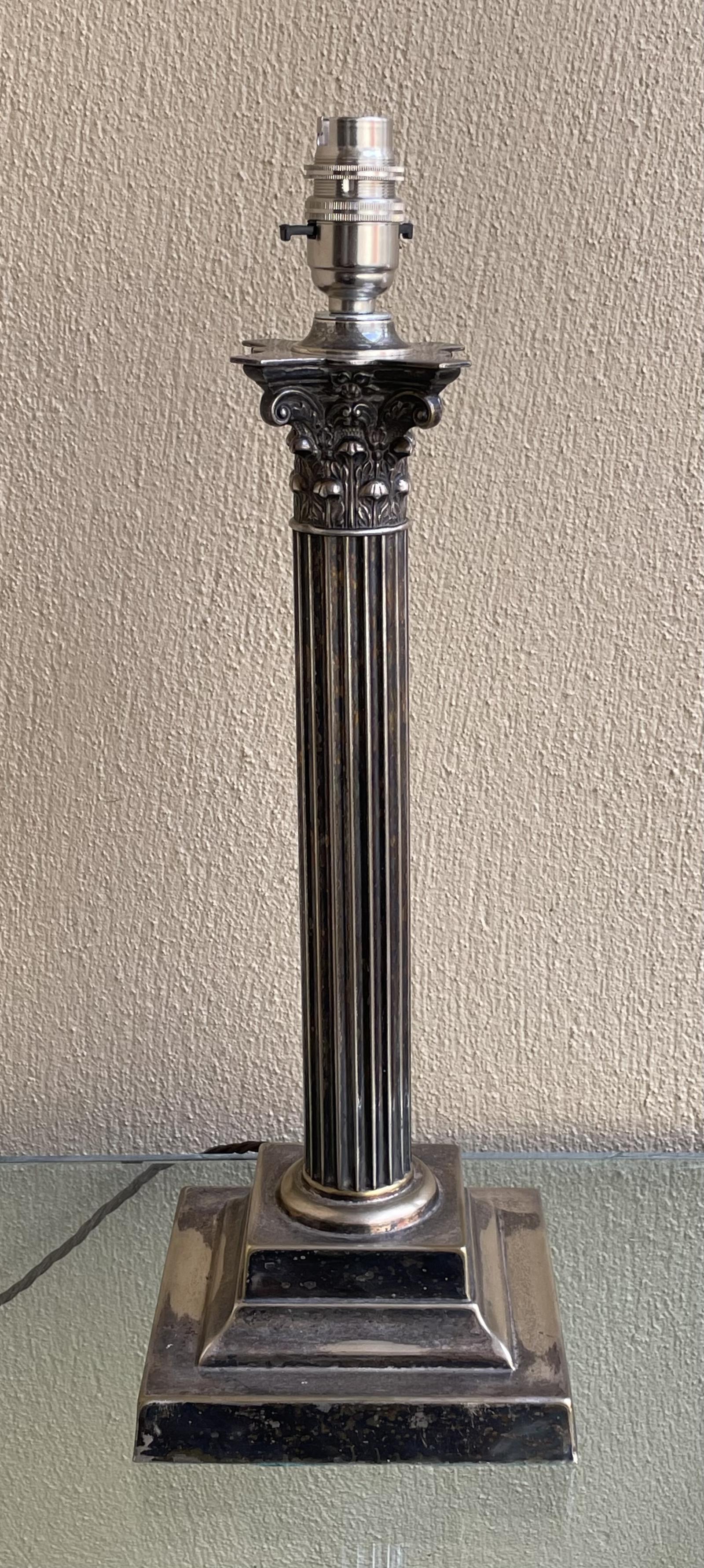 Victorian Silver Plated Table Lamp (1 of 6) Victorian Silver Plated Table Lamp (1 of 6)