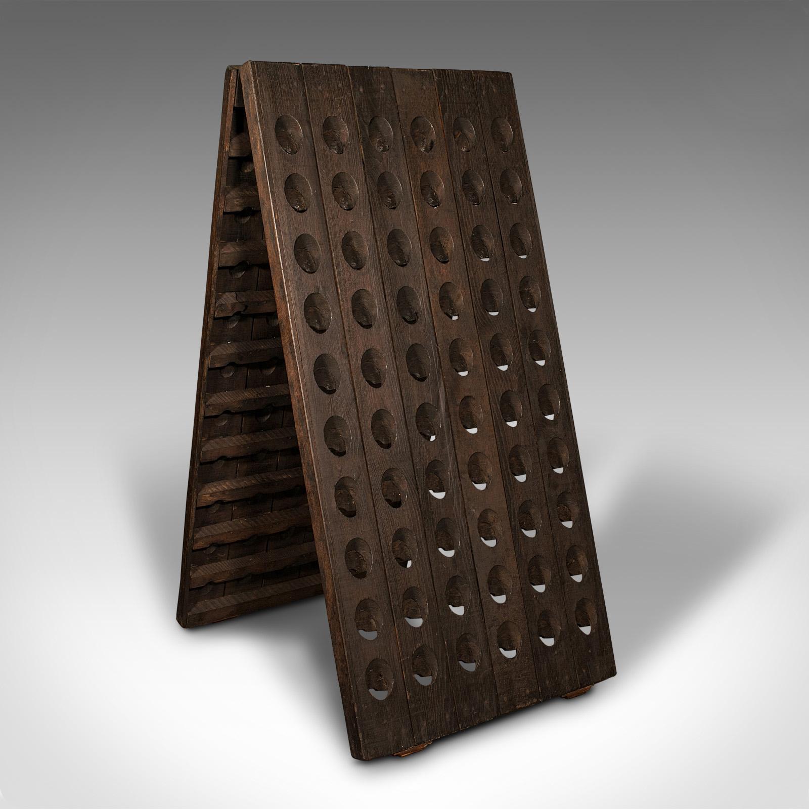 Antique Chateau Wine Riddler, French, Oak, 120 Bottle, Champagne Rack, Victorian (1 of 8)