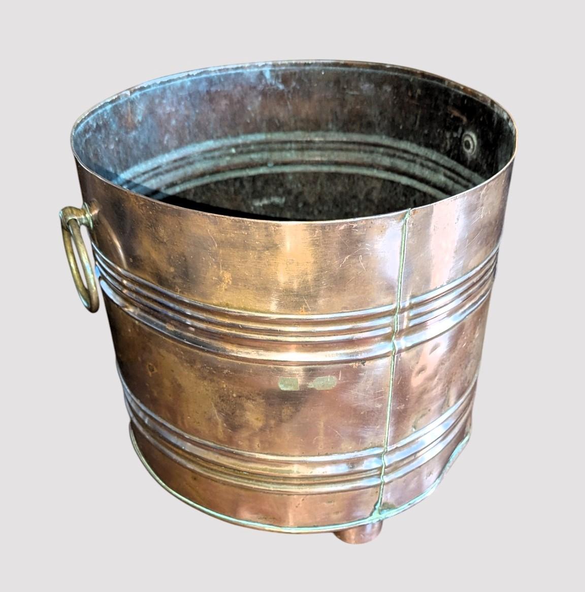 Victorian Copper Log Bin or Planter (1 of 6) Victorian Copper Log Bin or Planter (1 of 6)