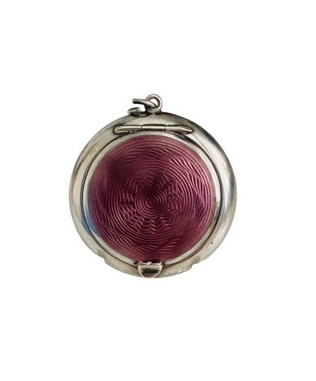 Antique Sterling Silver Guilloche Enamel Pendant Powder Compact Birmingham 1916 (1 of 8) Antique Sterling Silver Guilloche Enamel Pendant Powder Compact Birmingham 1916 (1 of 8)