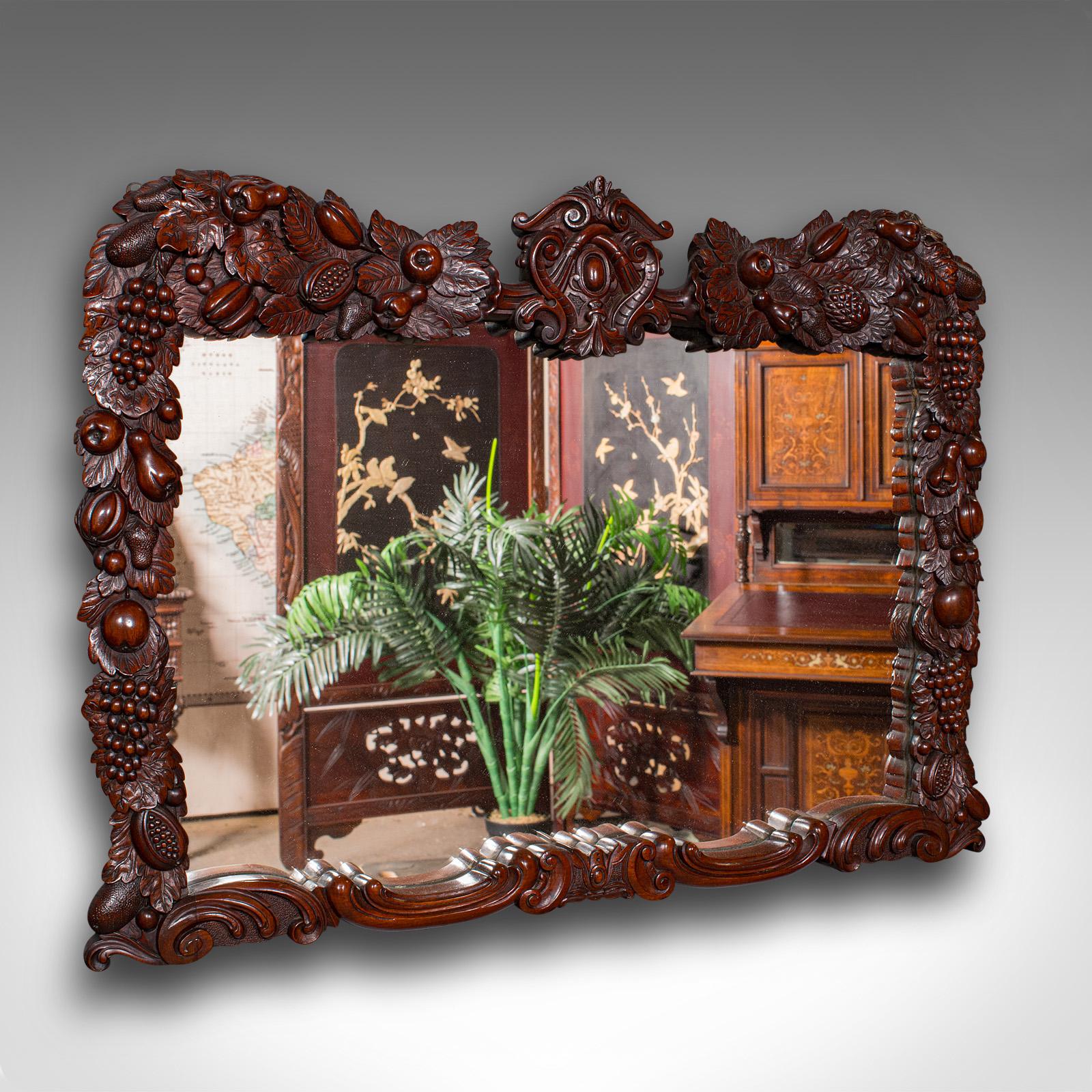 Antique Overmantle Mirror, English, Country House, Carved - Victorian c.1900 (1 of 9) Antique Overmantle Mirror, English, Country House, Carved - Victorian c.1900 (1 of 9)