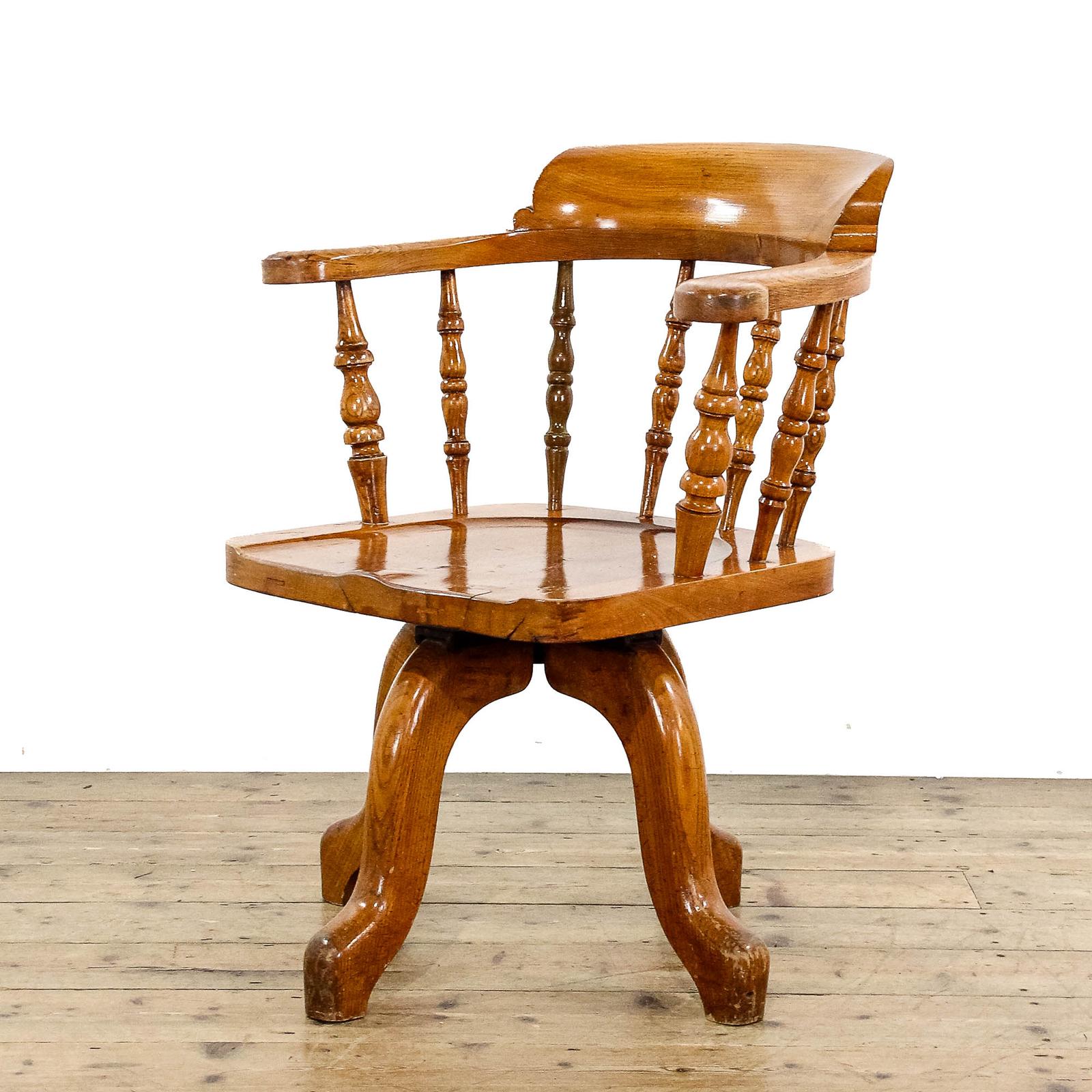 Antique Early 20th Century Swivel Captain's Chair (1 of 10)