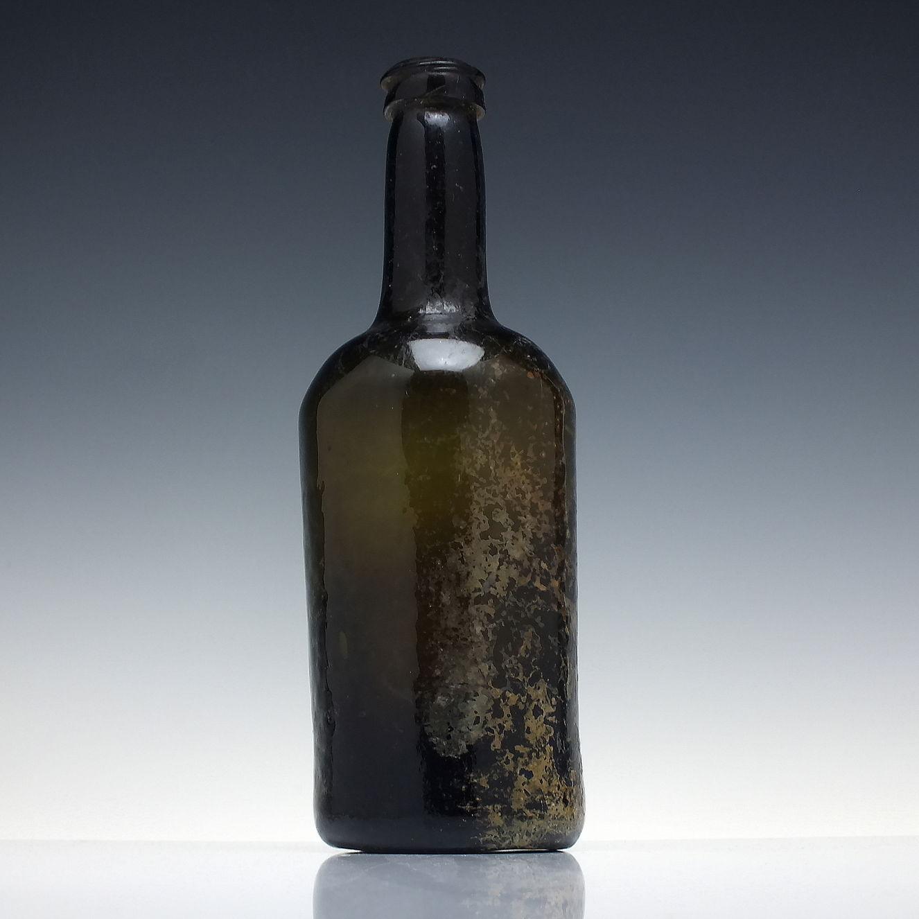 18th Century Iridescent Cylinder Glass Wine Bottle C1780 (1 of 5) 18th Century Iridescent Cylinder Glass Wine Bottle C1780 (1 of 5)