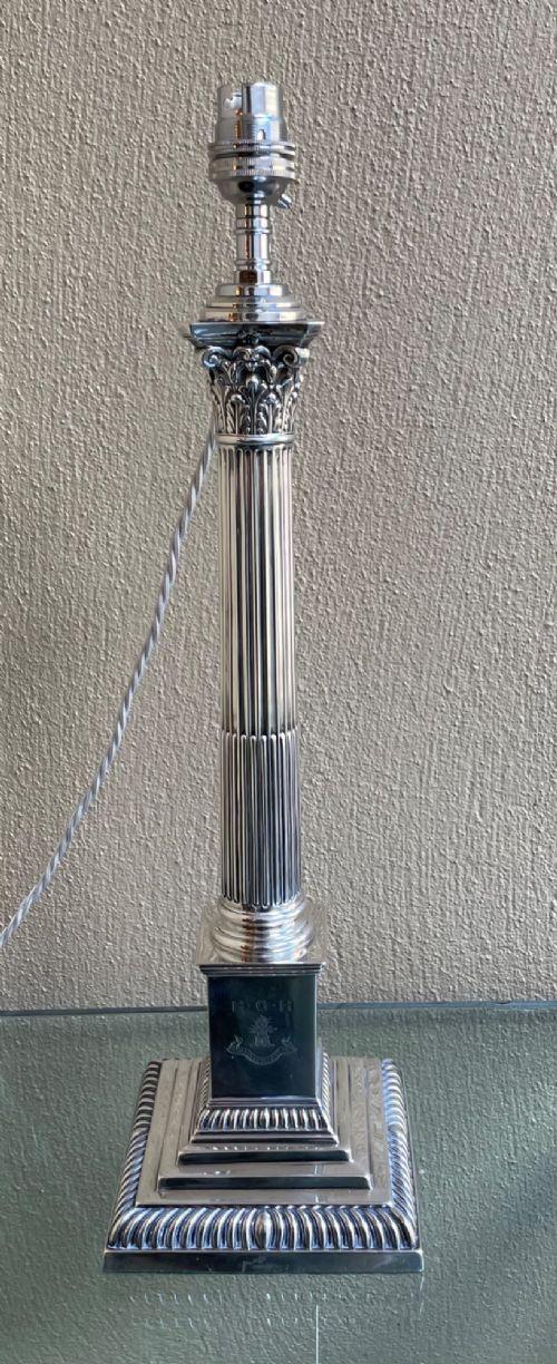 Solid Silver Table Lamp - Mappin & Webb, Sheffield 1923 (1 of 6) Solid Silver Table Lamp - Mappin & Webb, Sheffield 1923 (1 of 6)