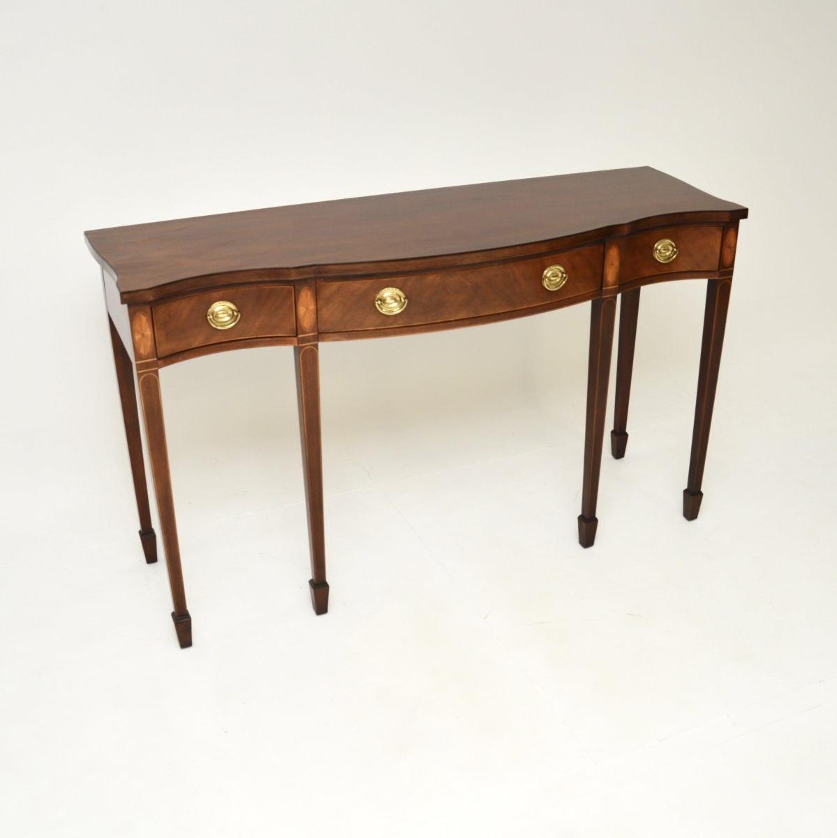 Georgian Style Inlaid Mahogany Console Table (1 of 10) Georgian Style Inlaid Mahogany Console Table (1 of 10)