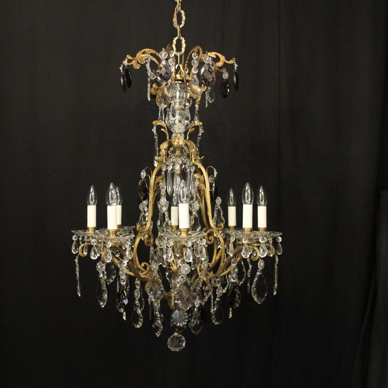 French Gilded Bronze 9 Light Antique Chandelier (1 of 10) French Gilded Bronze 9 Light Antique Chandelier (1 of 10)