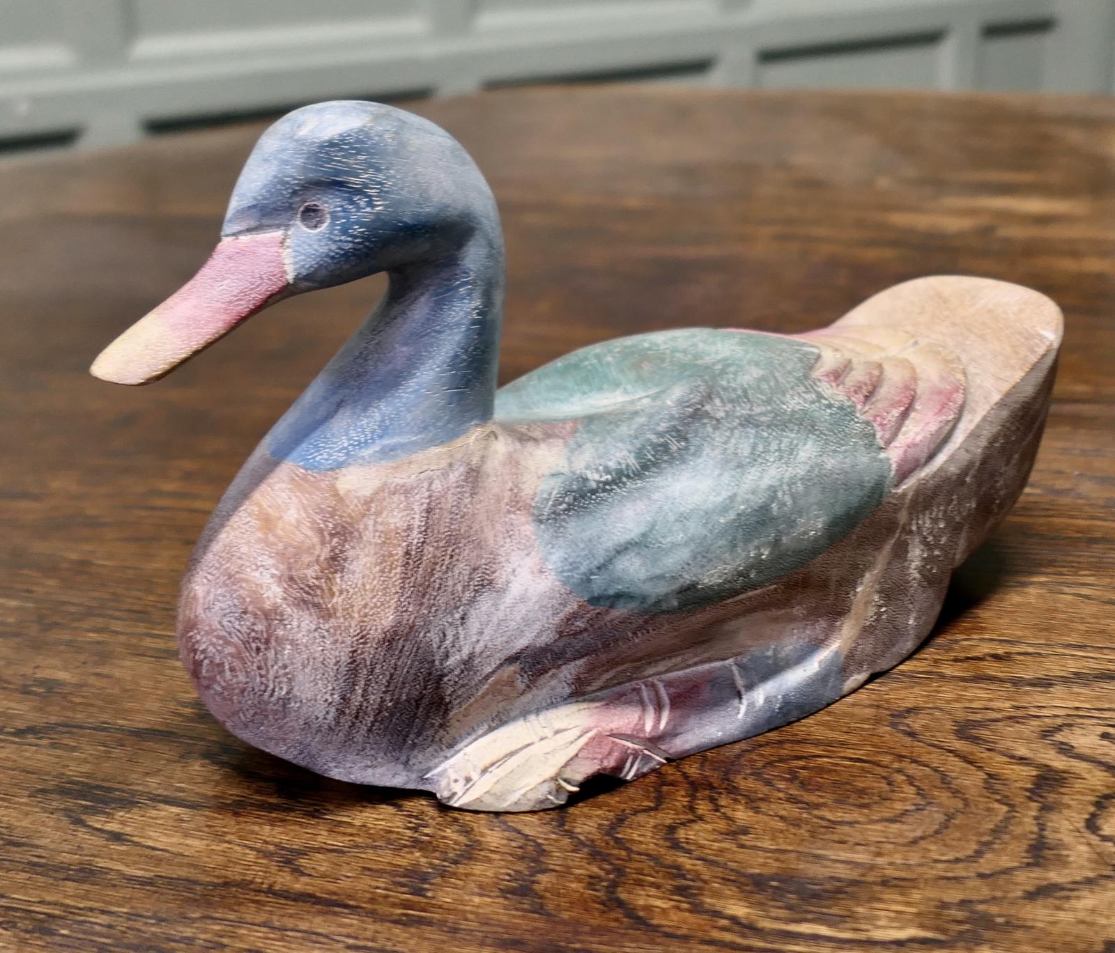 A Decorative French Folk Art Decoy Duck (1 of 5) A Decorative French Folk Art Decoy Duck (1 of 5)
