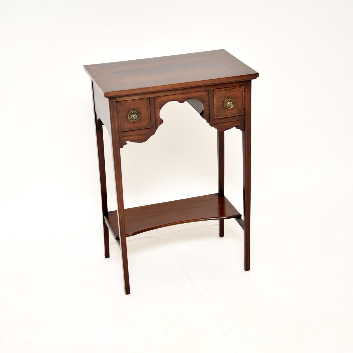 Antique Edwardian Inlaid Mahogany Side Table (1 of 10) Antique Edwardian Inlaid Mahogany Side Table (1 of 10)