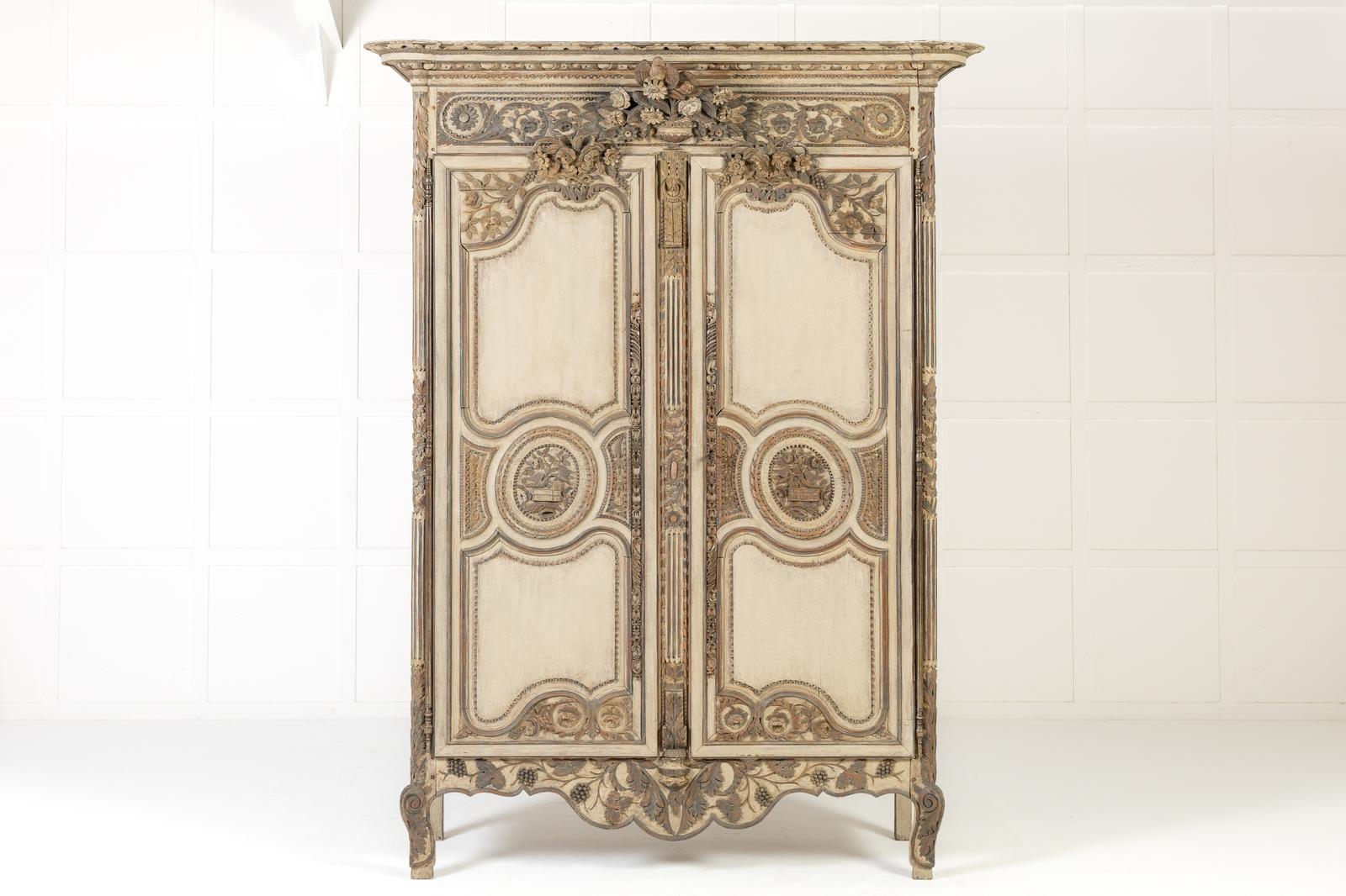 18th Century French Painted Armoire (1 of 18) 18th Century French Painted Armoire (1 of 18)