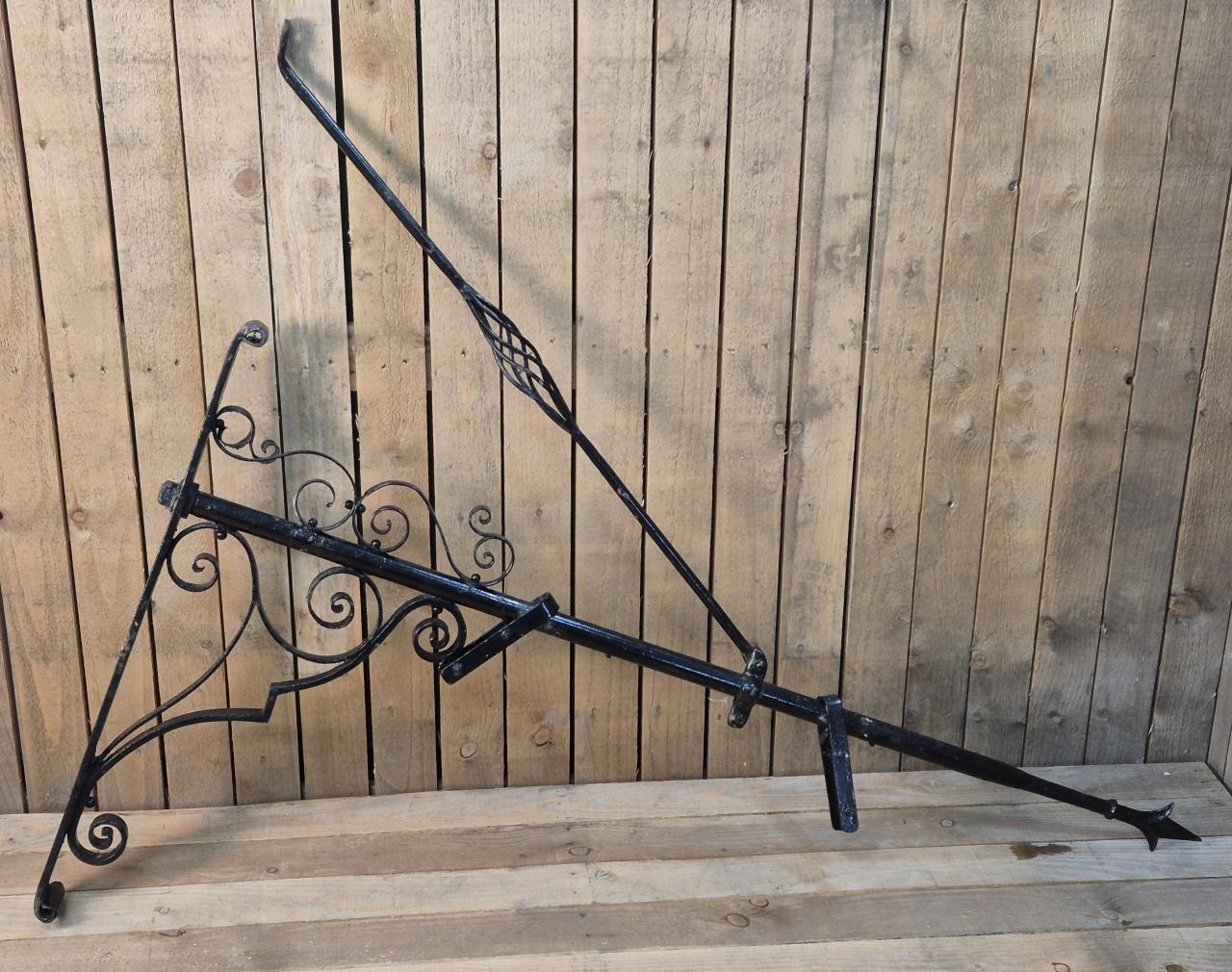 Large Wrought Iron Shop Sign Bracket (1 of 6)