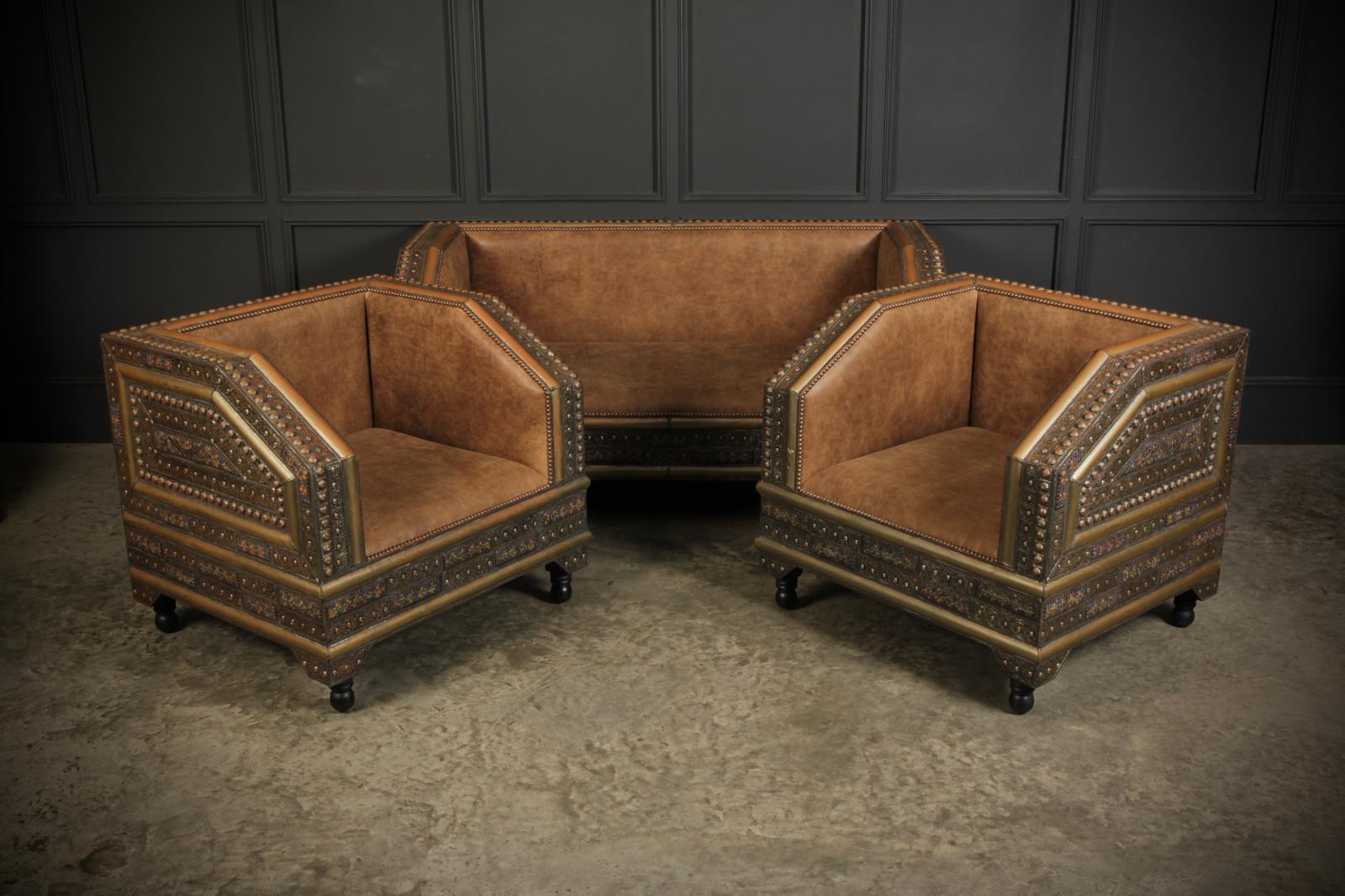 Moroccan 3 Piece Sofa & Armchairs Suite (1 of 14)