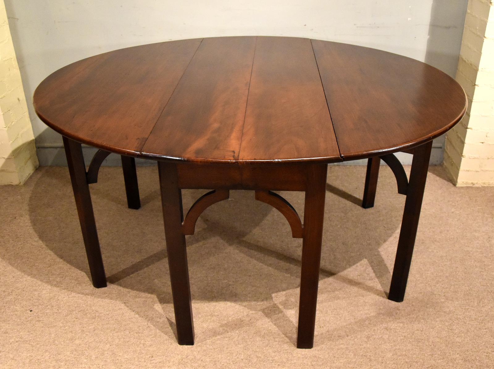 George III Large Oval Drop Leaf Dining Table (1 of 8) George III Large Oval Drop Leaf Dining Table (1 of 8)