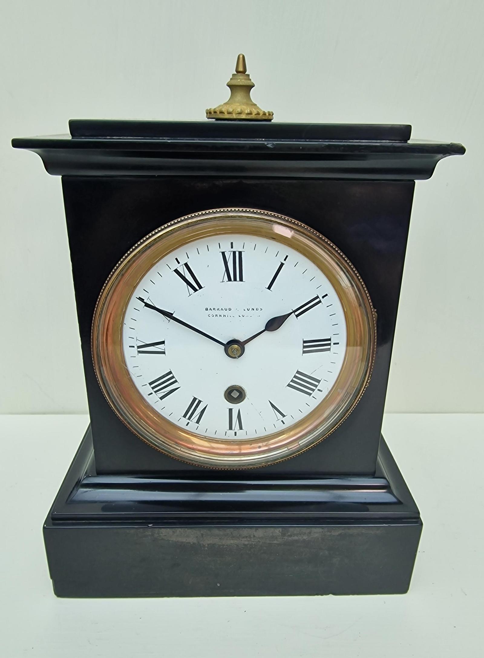 Barraud & Lunds, Cornhill London Fusee Mantel Clock (1 of 5)
