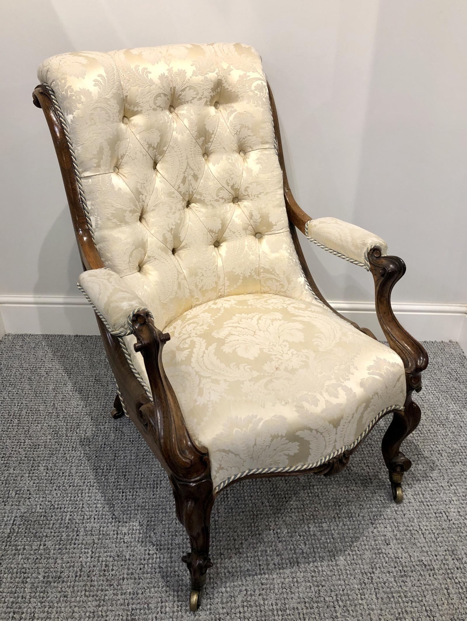 Victorian Rosewood Framed Armchair (1 of 18) Victorian Rosewood Framed Armchair (1 of 18)