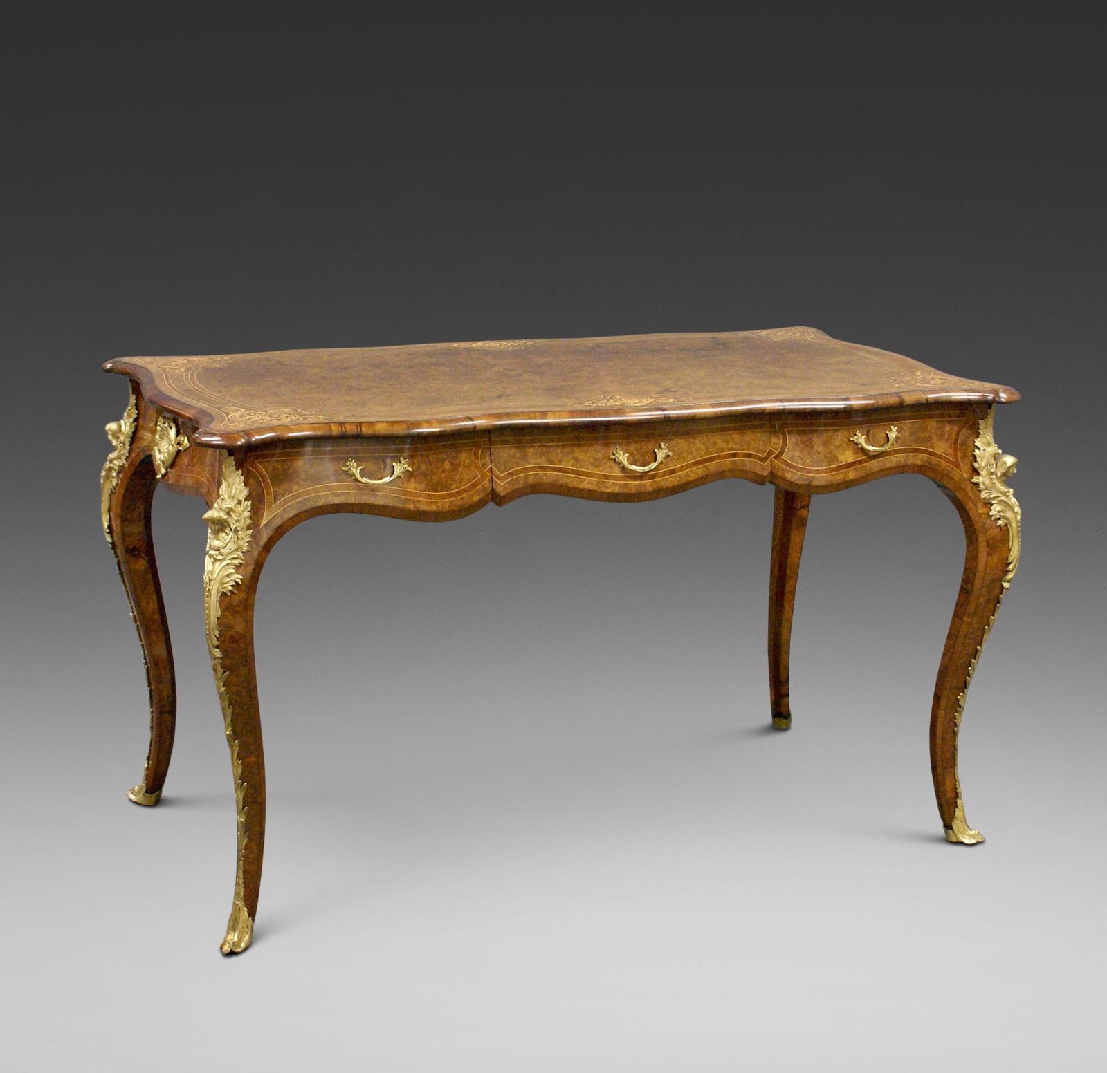 English Ormolu Mounted Bureau Plat (1 of 6)