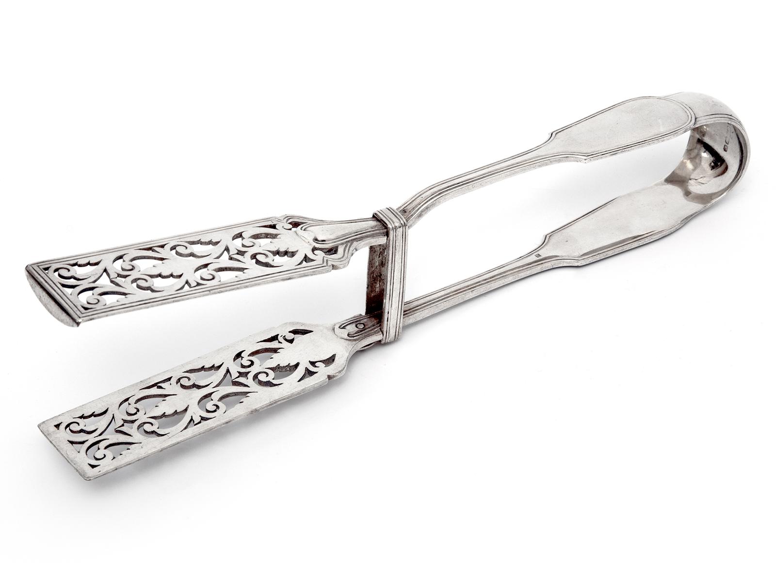 Antique Elkington & Co Silver Plated Asparagus Serving Tongs (1 of 5) Antique Elkington & Co Silver Plated Asparagus Serving Tongs (1 of 5)