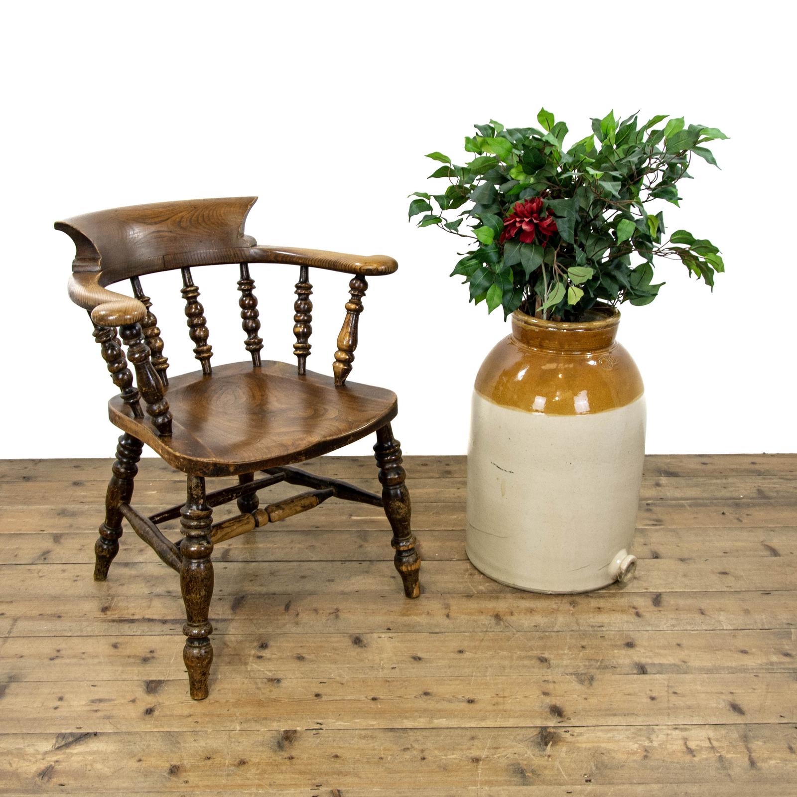 Antique Ash & Elm Captains Chair (1 of 9) Antique Ash & Elm Captains Chair (1 of 9)