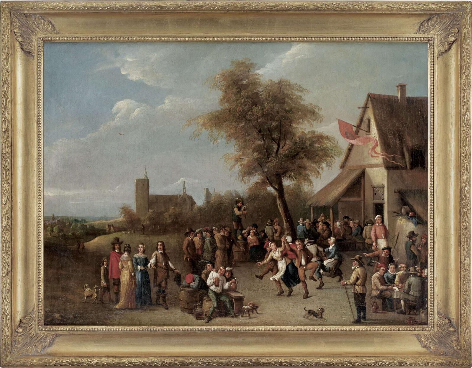 Studio of David Teniers II 1610–1690 Antwerp Flemish Village Fete Landscape Oil Painting (1 of 33) Studio of David Teniers II 1610–1690 Antwerp Flemish Village Fete Landscape Oil Painting (1 of 33)