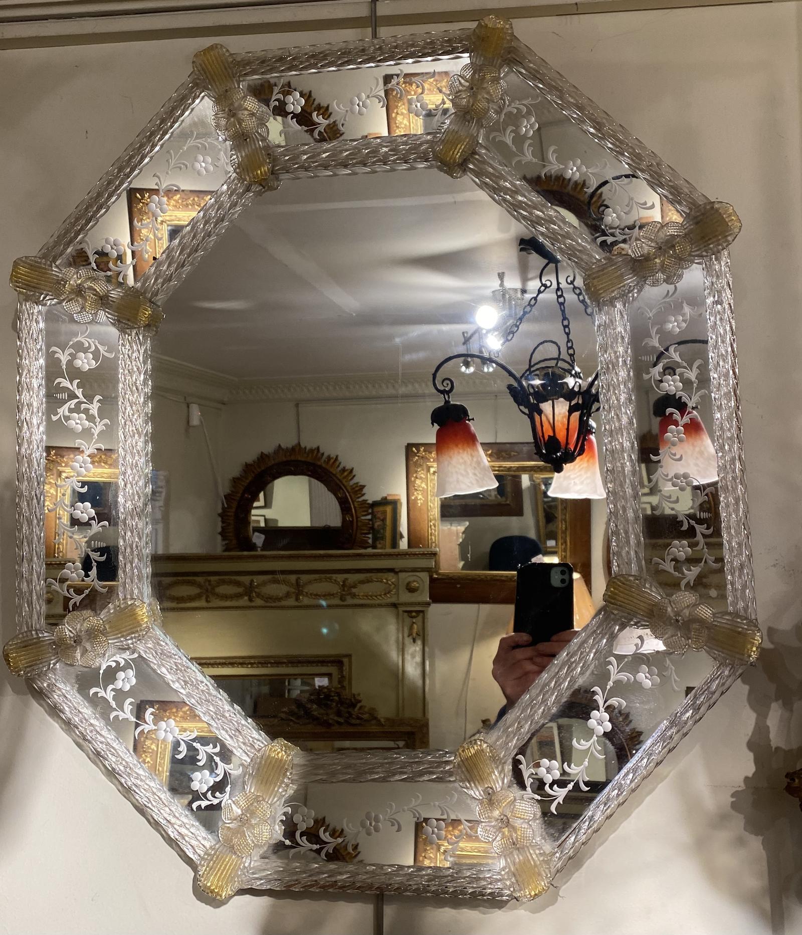 Venetian Murano Panelled Mirror (1 of 5) Venetian Murano Panelled Mirror (1 of 5)