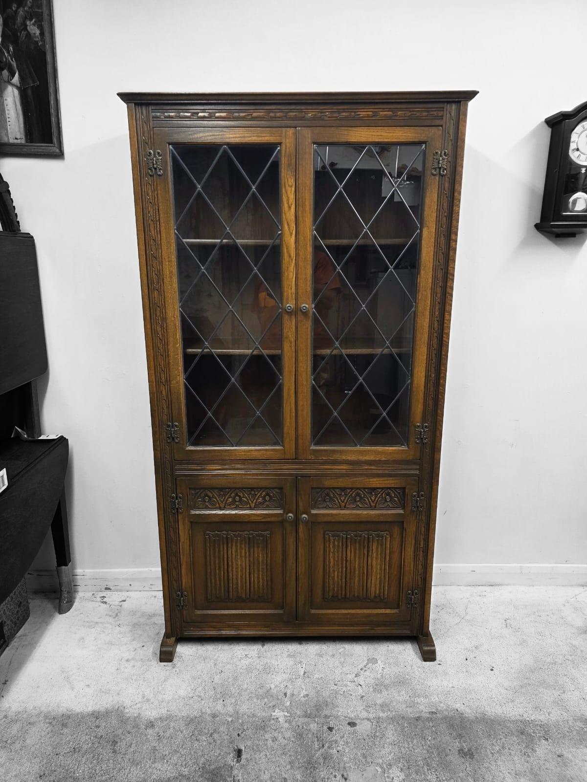Vintage Old Charm Wood Bros Glazed Bookcase c.1960 (1 of 9) Vintage Old Charm Wood Bros Glazed Bookcase c.1960 (1 of 9)