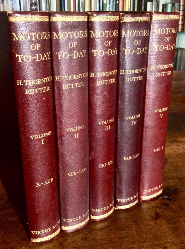 1930 Motors of To-Day 5 Vol Set by H Thornton Rutter Early Motoring Illustrated (1 of 5)