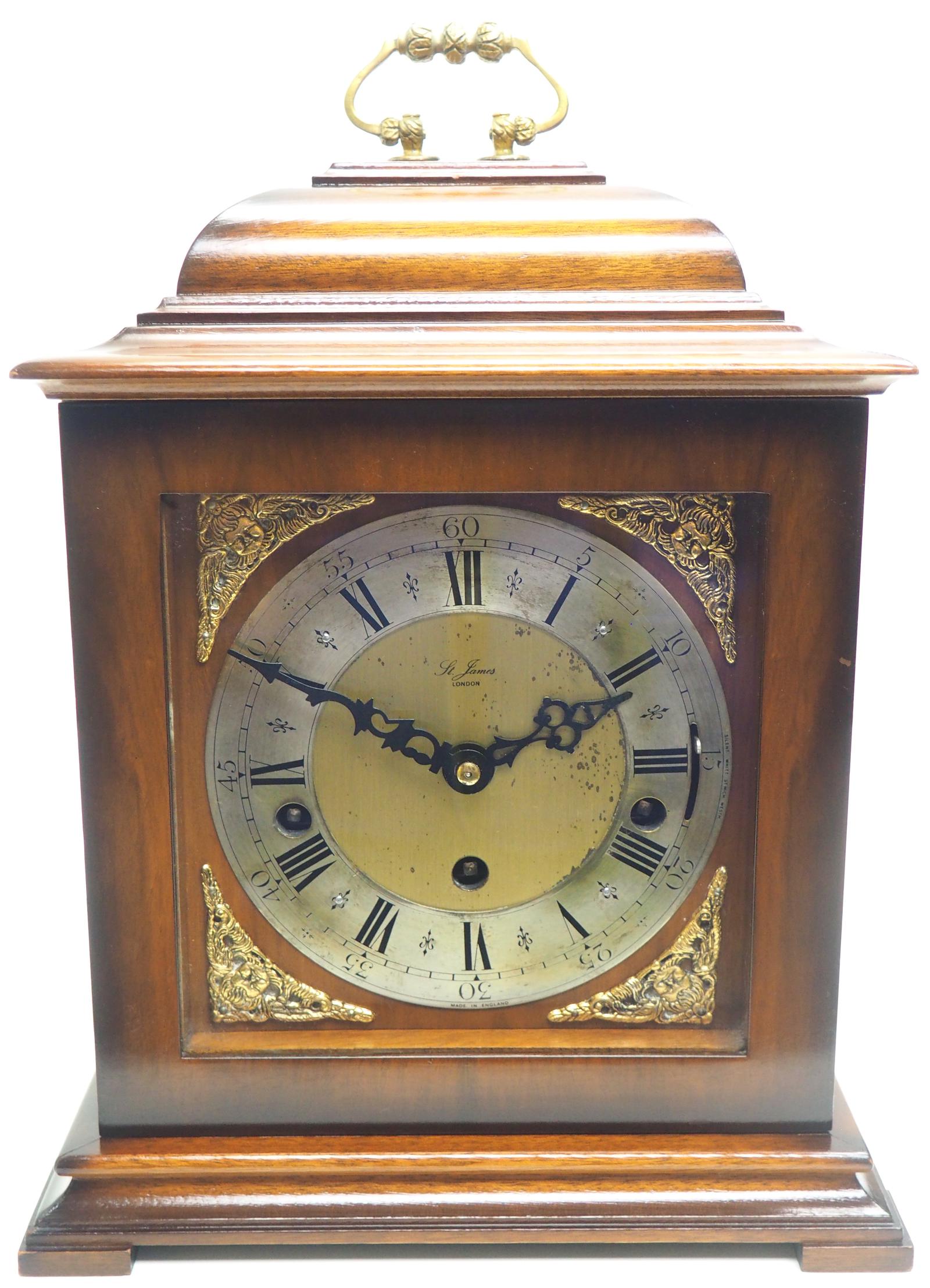 Incredible Sold Mahogany Mantel Clock Westminster Chime Triple Musical Bracket Clock by St James London (1 of 11) Incredible Sold Mahogany Mantel Clock Westminster Chime Triple Musical Bracket Clock by St James London (1 of 11)