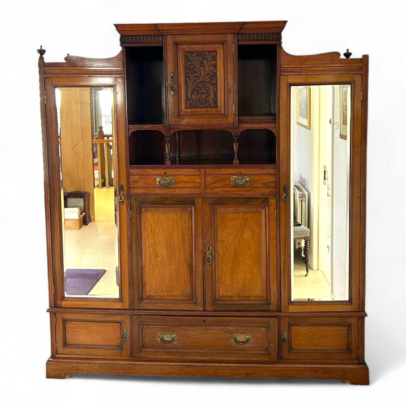Wonderful Edwardian Oak Compactum c.1910 (1 of 18)