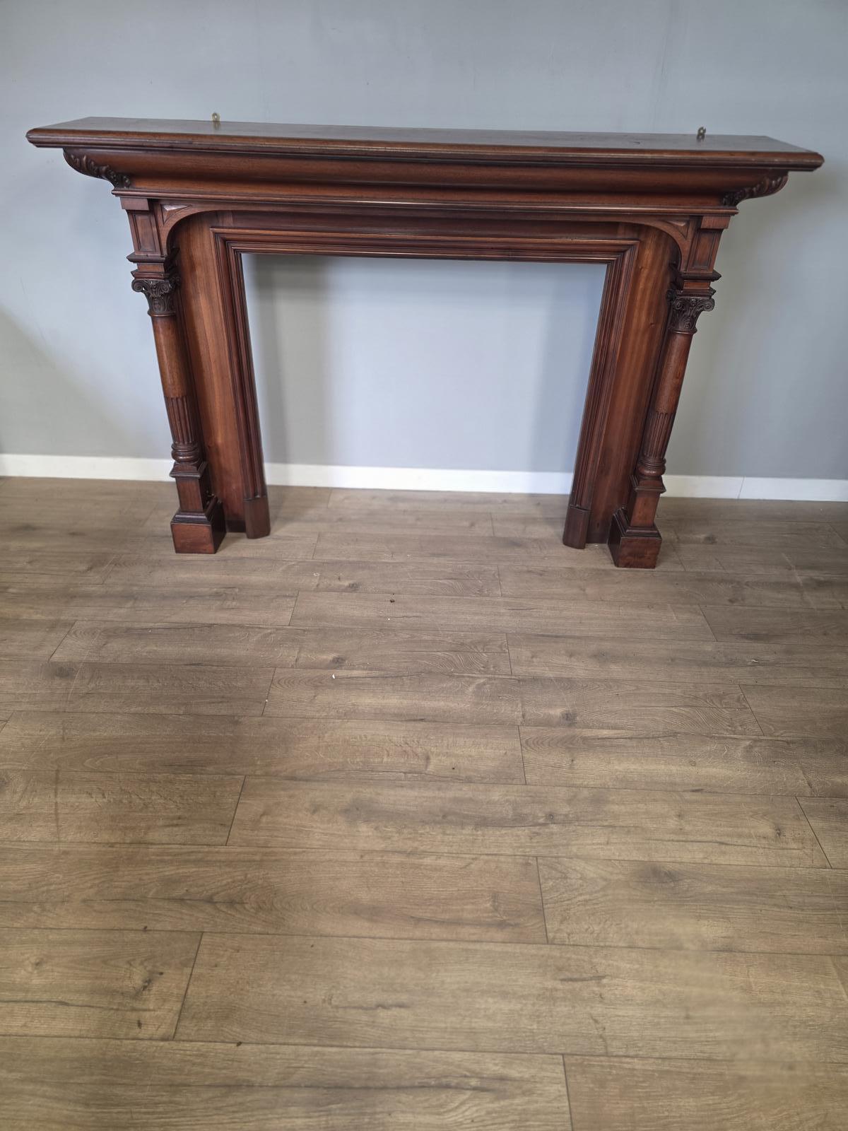 Antique Victorian Mahogany Chimney Piece (1 of 12)