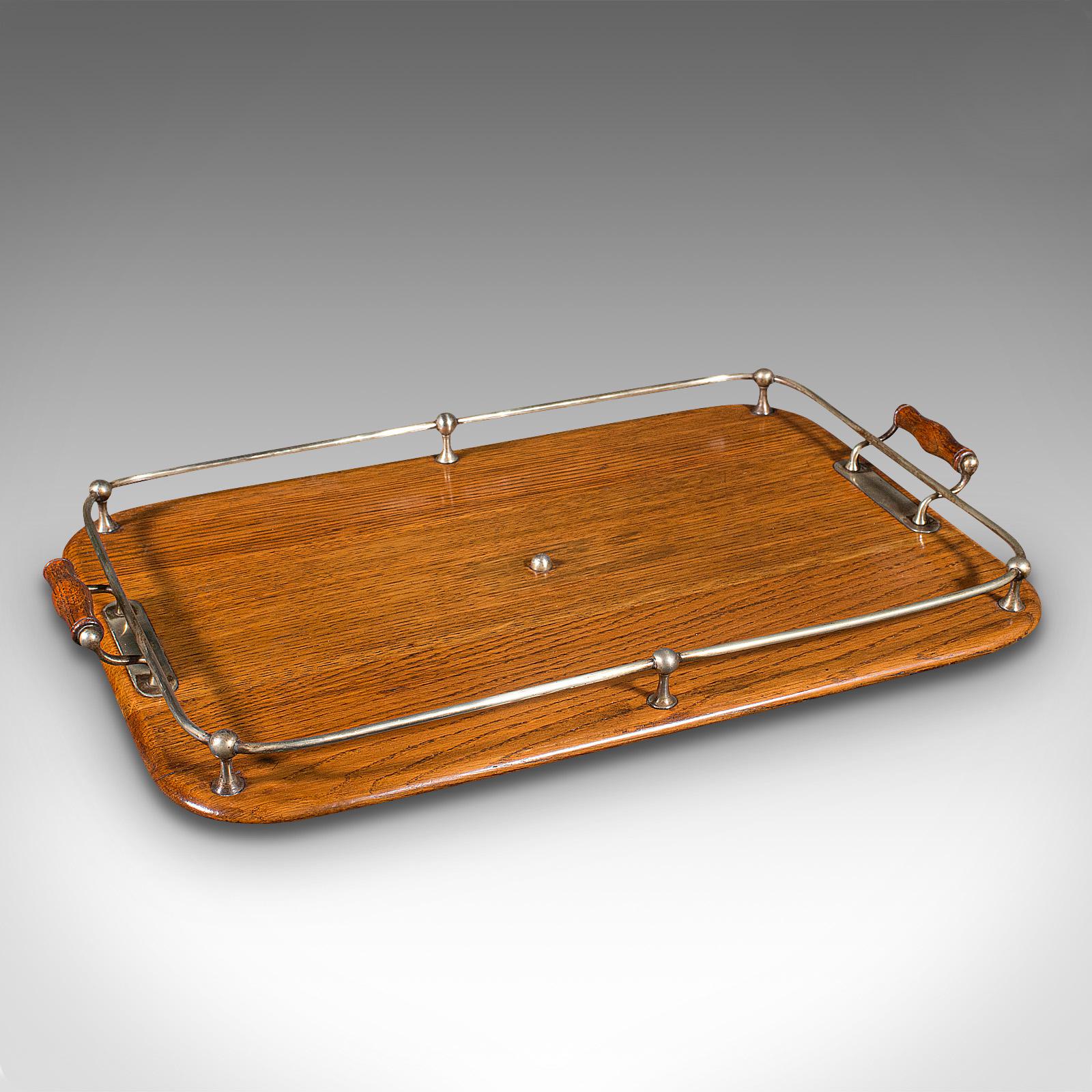 Antique Afternoon Tea Tray, English, Oak, Serving Platter, Edwardian c.1910 (1 of 10) Antique Afternoon Tea Tray, English, Oak, Serving Platter, Edwardian c.1910 (1 of 10)