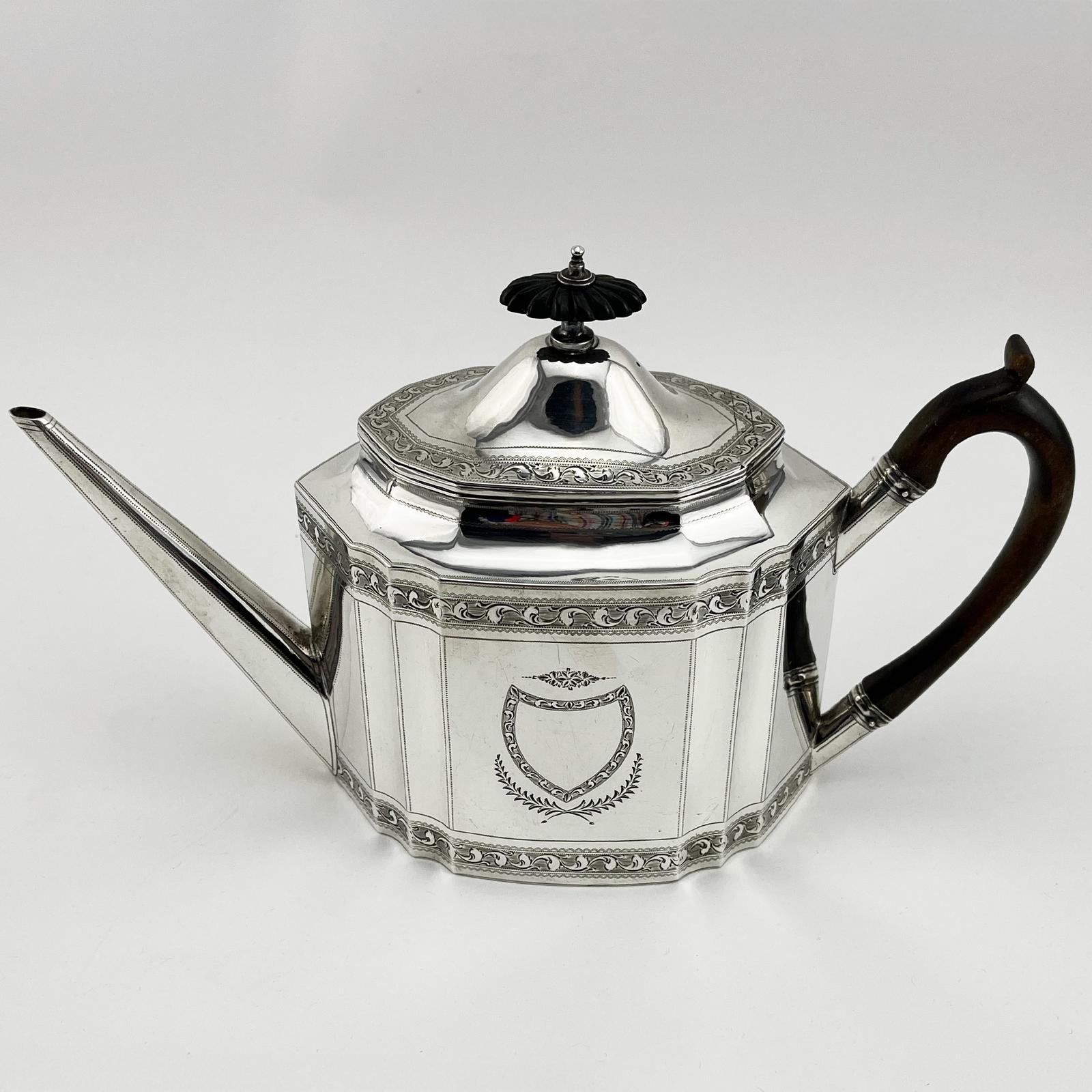 Georgian Henry Chawner Sterling Silver Teapot (1 of 11)
