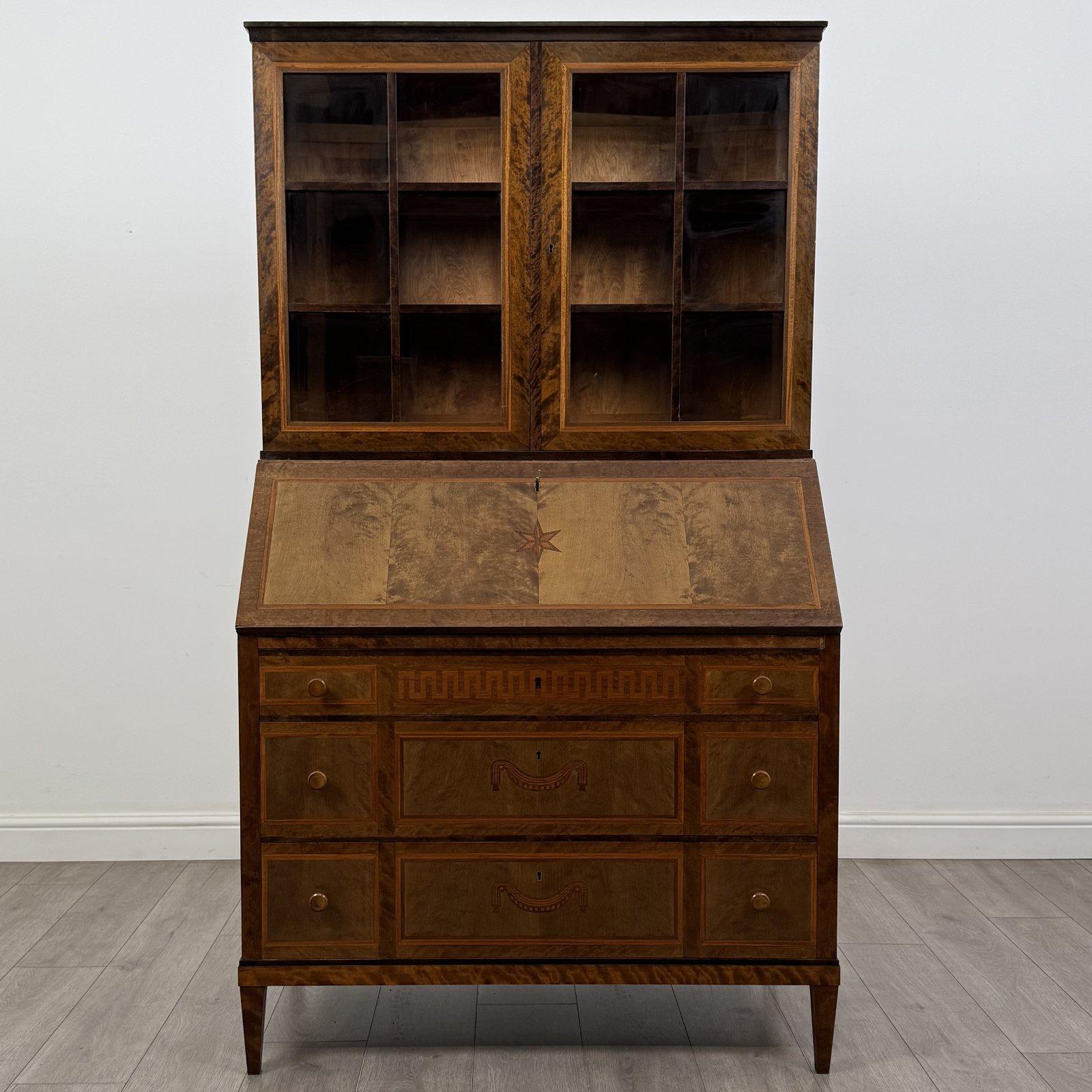 Antique Inlaid Satinwood Bureau Bookcase | Glazed Doors | AF-6532 (1 of 14) Antique Inlaid Satinwood Bureau Bookcase | Glazed Doors | AF-6532 (1 of 14)