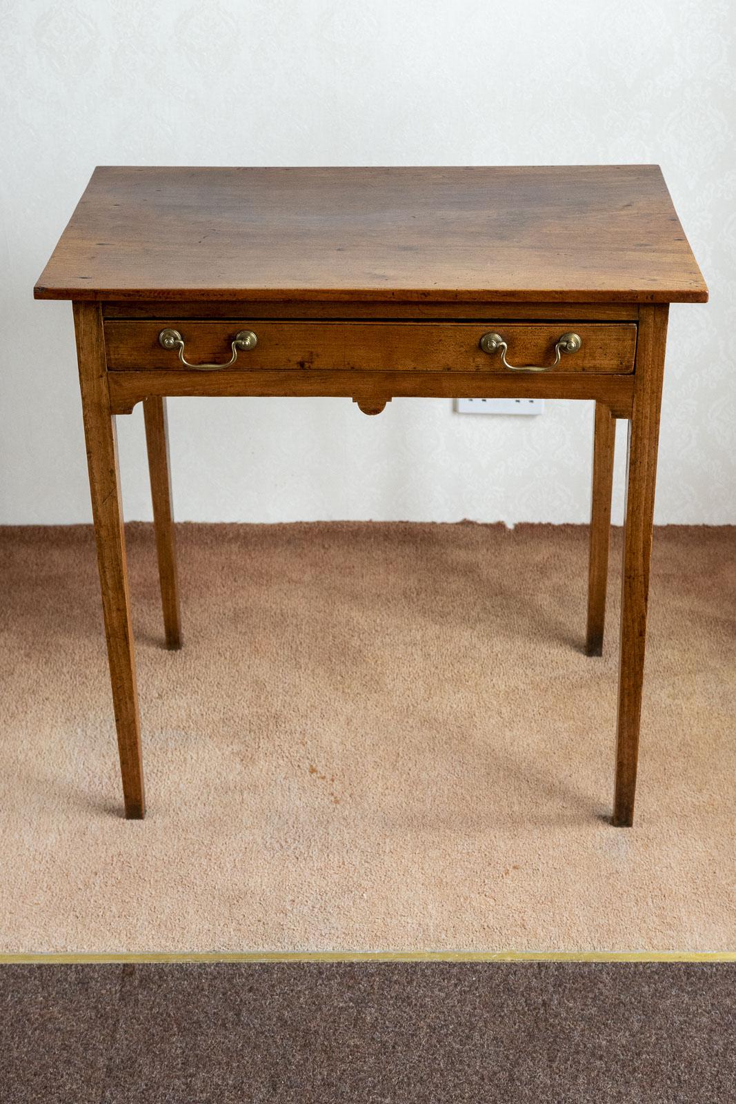 Wonderful Provincial Elm Side Table with Single Drawer (1 of 5) Wonderful Provincial Elm Side Table with Single Drawer (1 of 5)